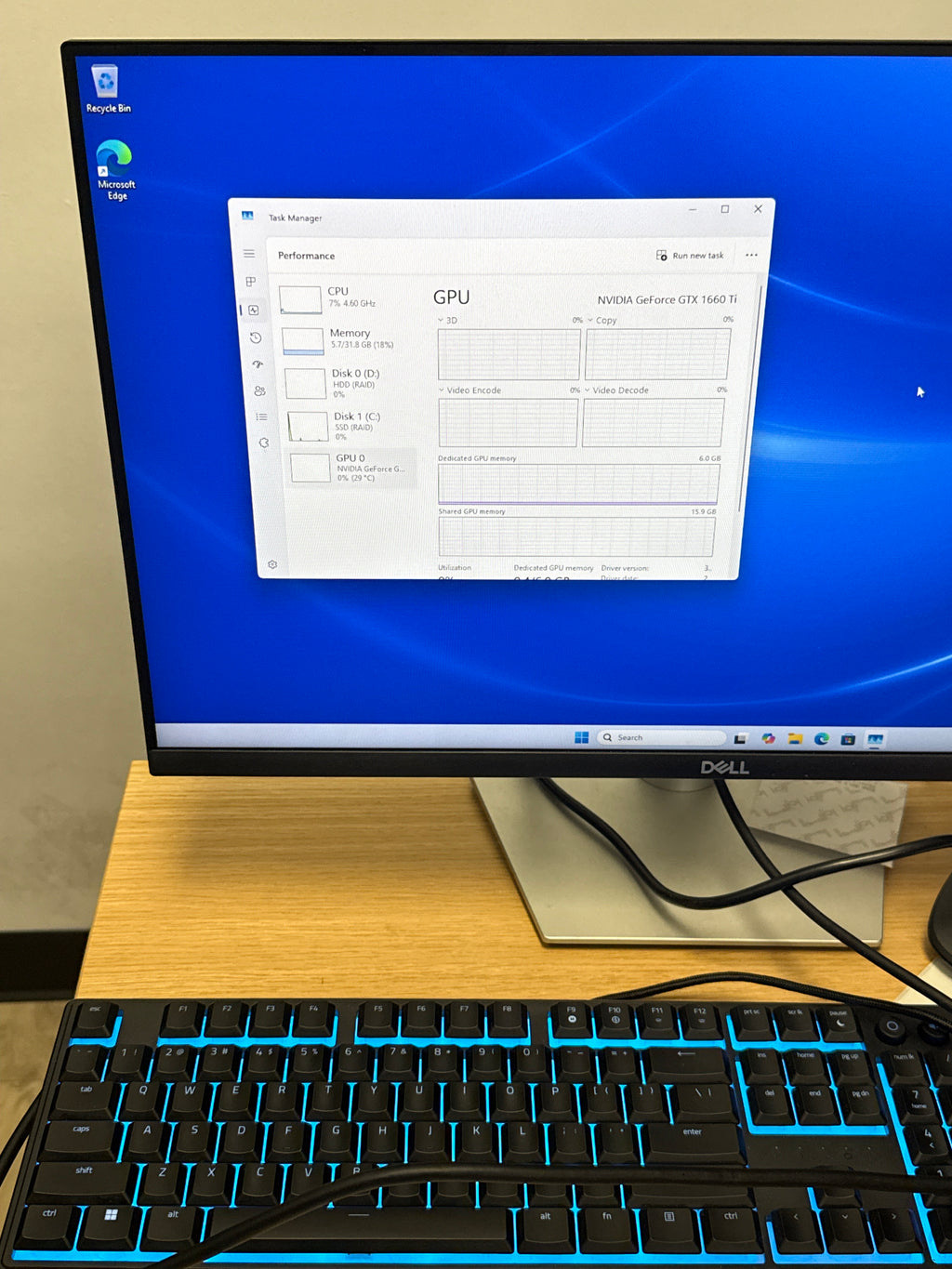 Dell G5 5000 i7-10700F 32GB RAM 2TB HDD 256GB SSD GTX 1660 Ti - Used