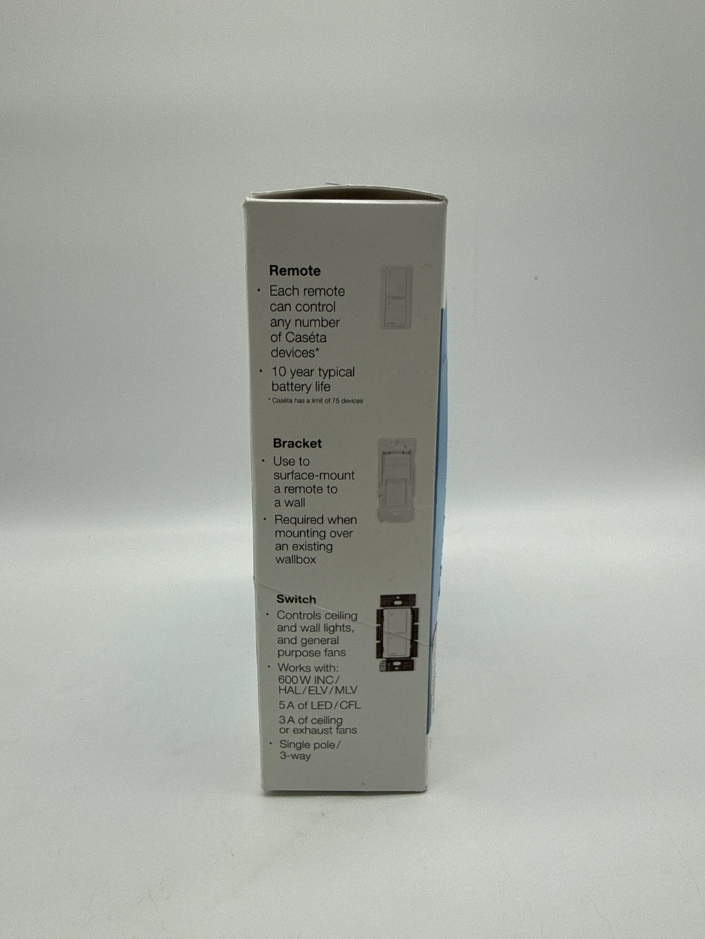 Lutron Caseta Smart Switch Kit White Wireless Remote Control