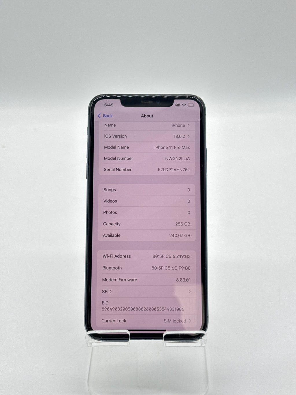 Apple iPhone 11 Pro Max 256GB Space Grey - For Parts [READ]