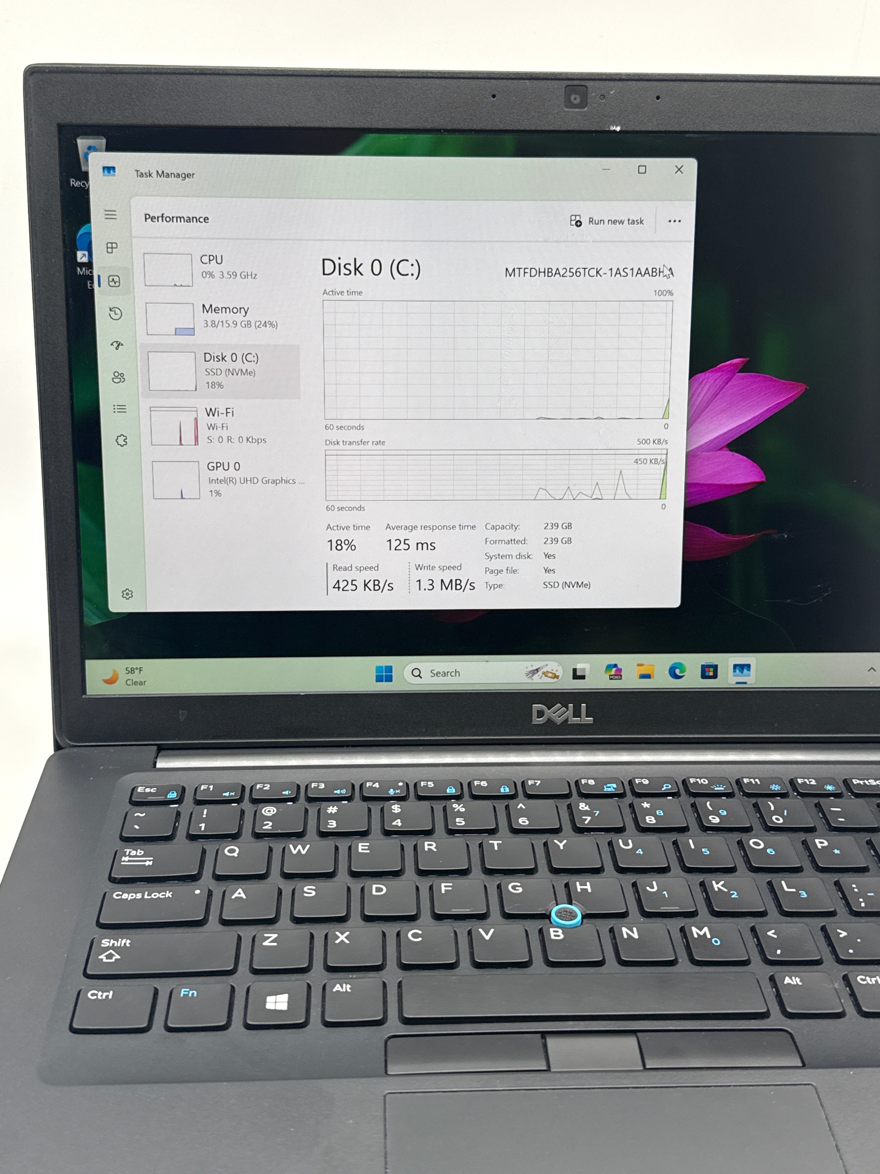 Dell Latitude 7490 i5-8350U 16GB RAM 256GB SSD