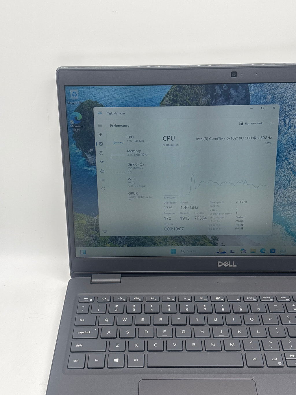 Dell Latitude 3510 15.6" i5-10210U 8GB RAM 512GB SSD - Remotely Managed
