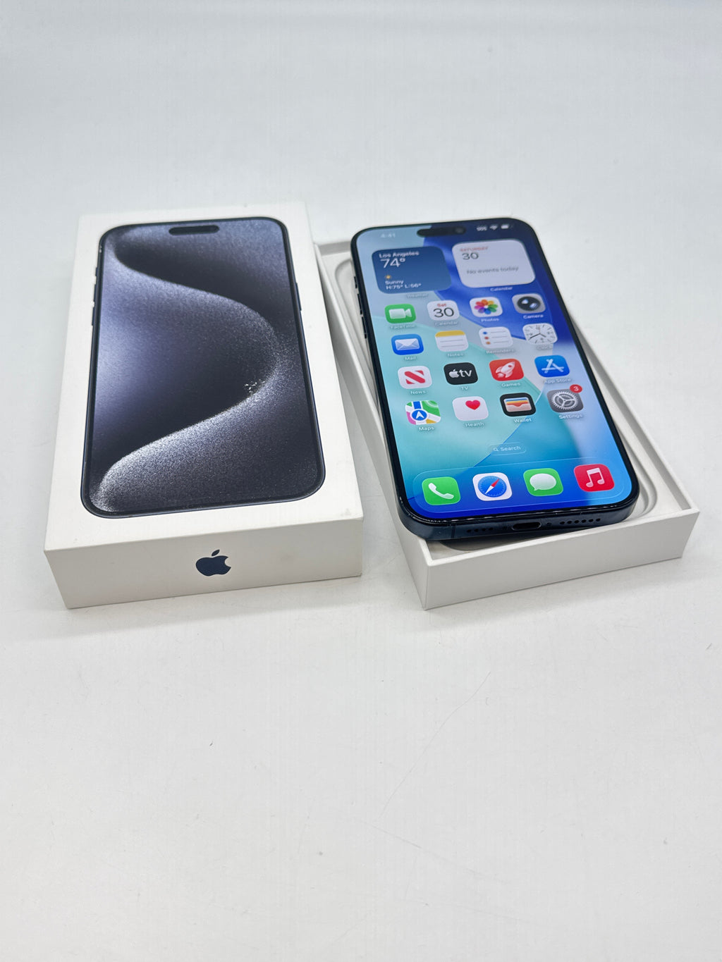 Apple iPhone 15 Pro Max 1TB Factory Unlocked Blue Titanium - Used with Box