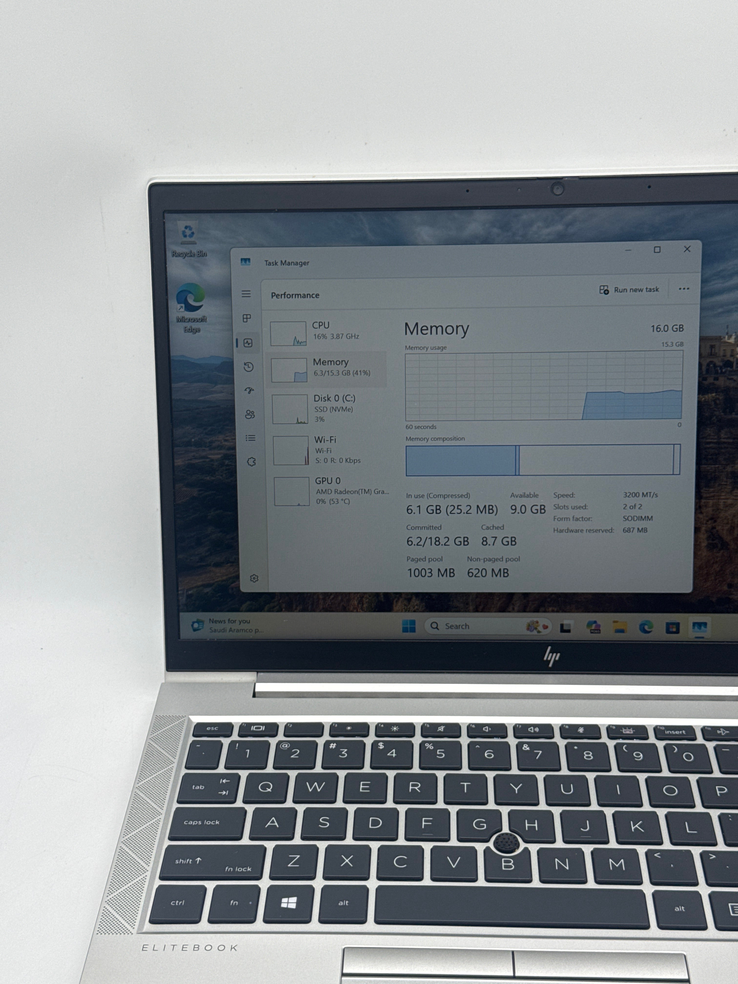 HP Elitebook 845 G7 Ryzen 5 Pro 4650U 16GB RAM 256GB SSD