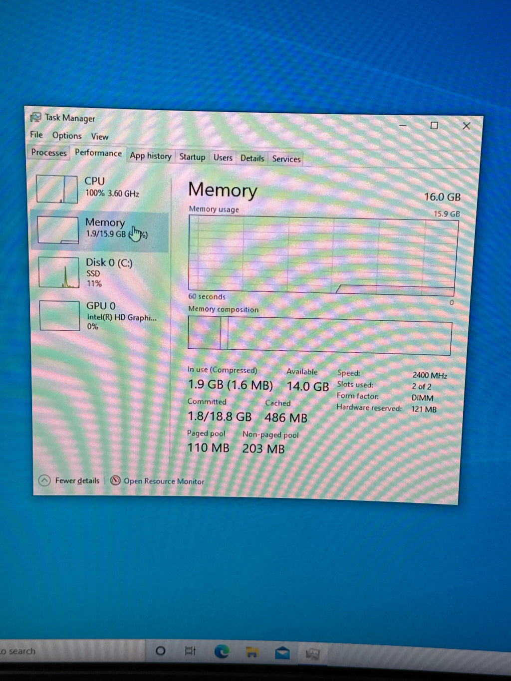 HP Pavilion p460-p214 i7-7700T 16GB RAM 500GB SSD - Used