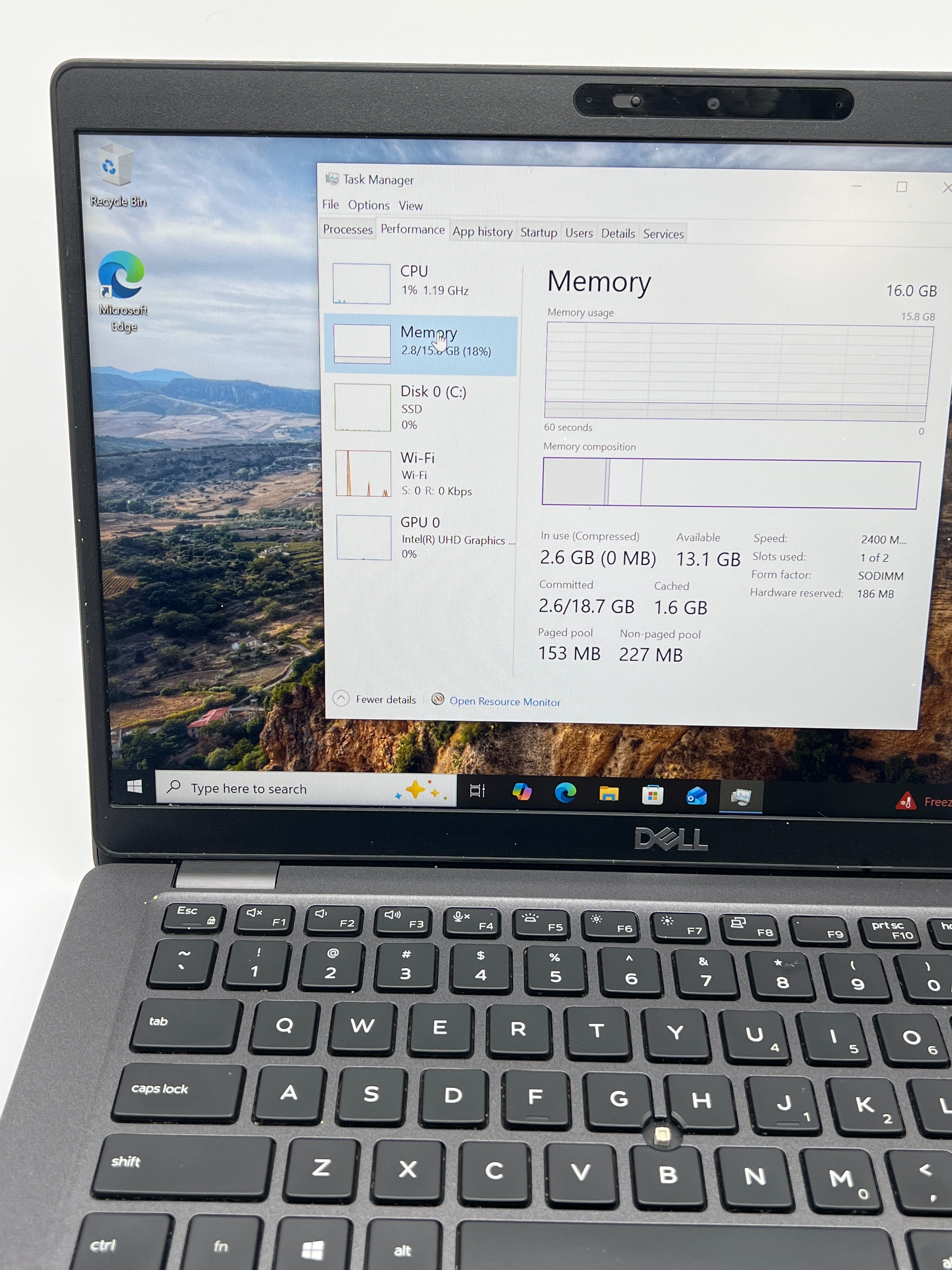 Dell Latitude 5400 14 inch Core i5 8th Gen 16GB RAM 256GB SSD Black Used