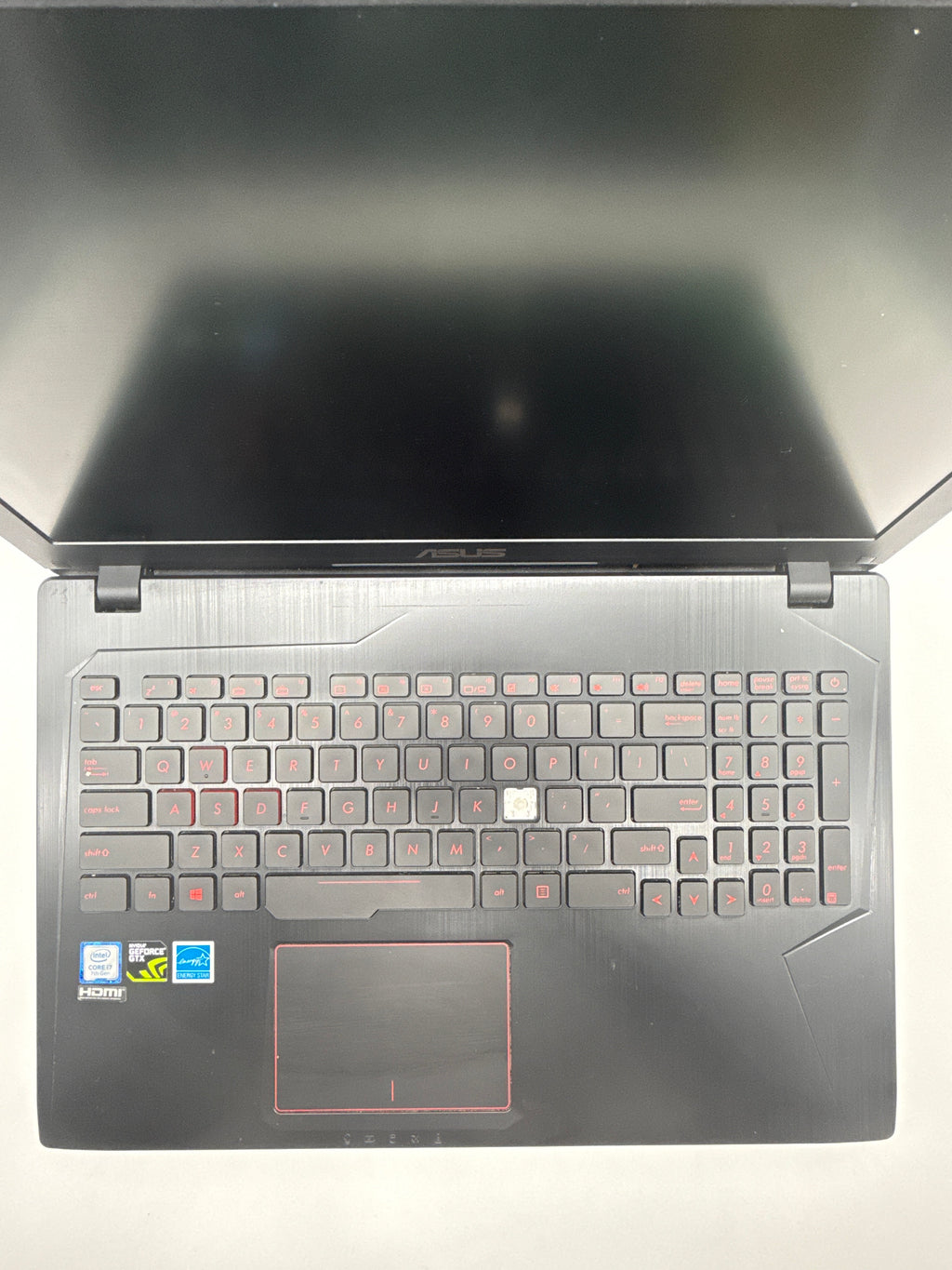 Asus FX53V i7-7700HQ 8GB RAM 256GB SSD Black Laptop Broken (Read)