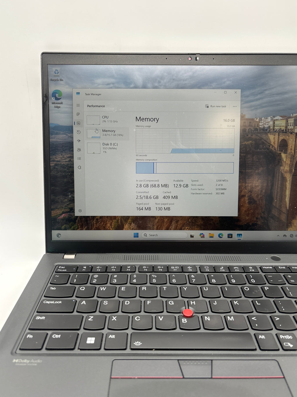 Lenovo ThinkPad T14 Gen 3 i7-1260P 16GB RAM 512GB SSD - Remotely Managed