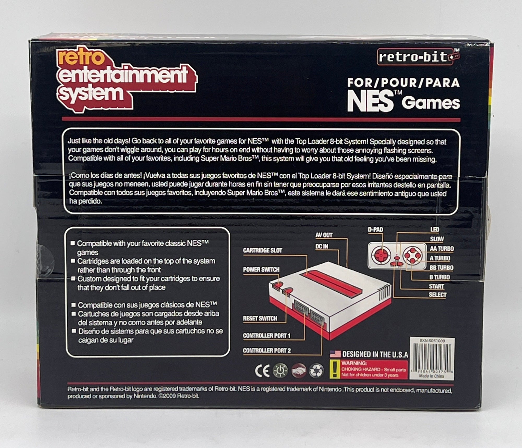 Retro Entertainment System for NES White/Red - New Open Box