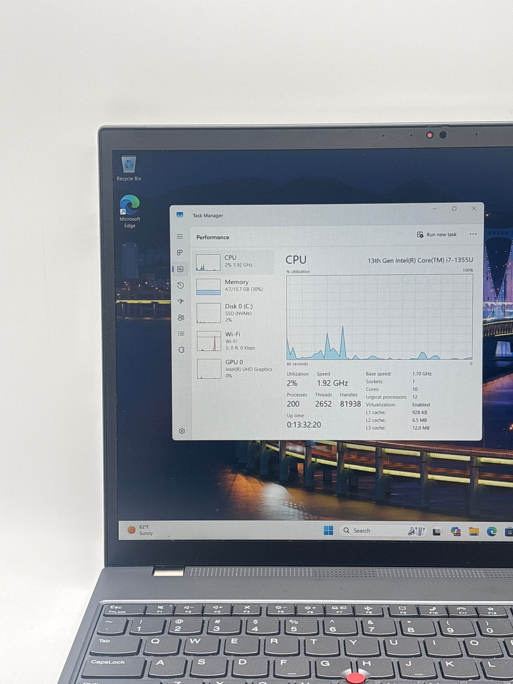 Lenovo ThinkPad T16 Gen 2 i7-1355U 16GB RAM 512GB SSD - With Warranty