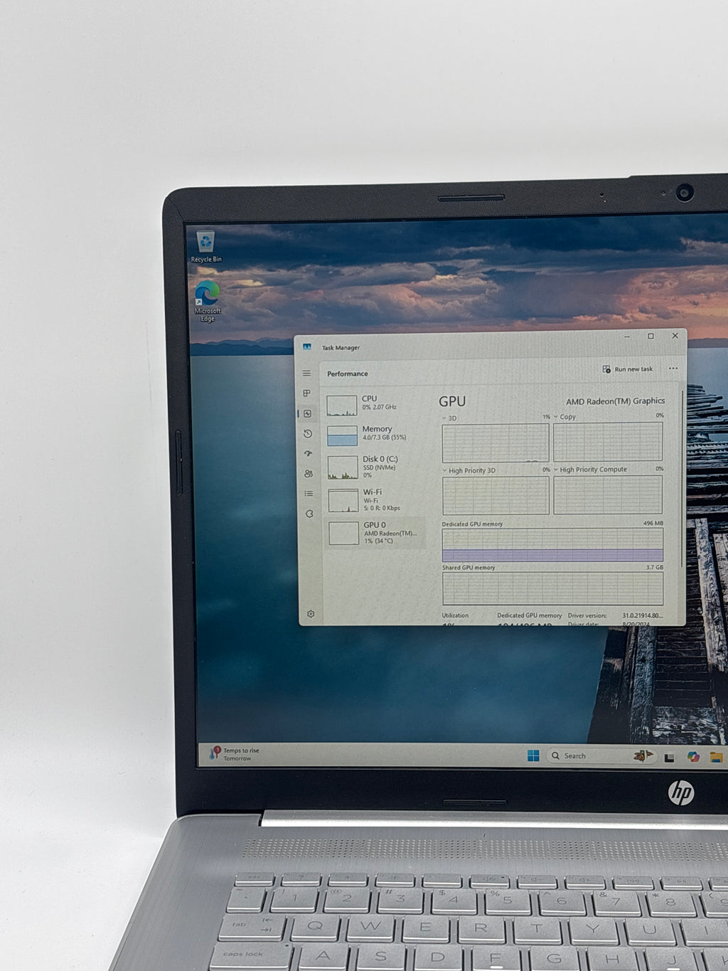 HP 17-CP0700DX AMD Ryzen 5 5500U 8GB RAM 512GB SSD