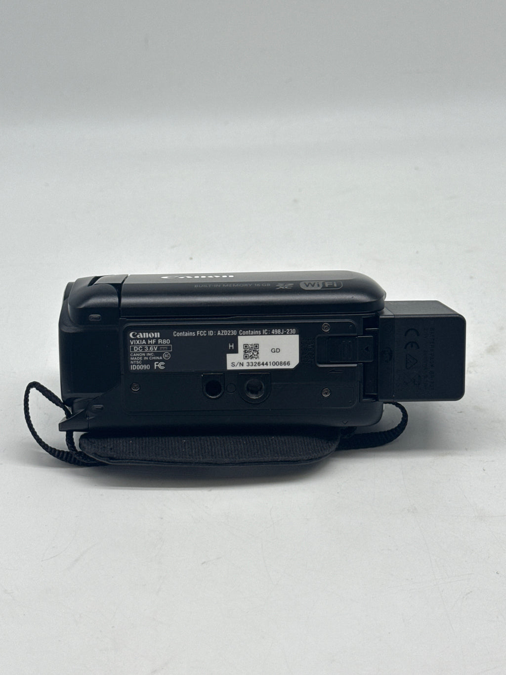 Canon VIXIA HF R80 Camcorder Black HD 57x Zoom 3.0" LCD HDMI USB Wi-Fi