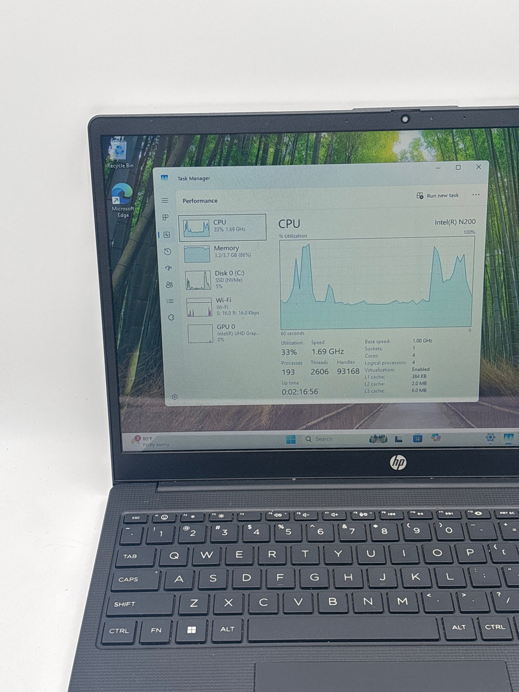 HP 15-fd0374nr Touch Intel N200 4GB RAM 256GB SSD