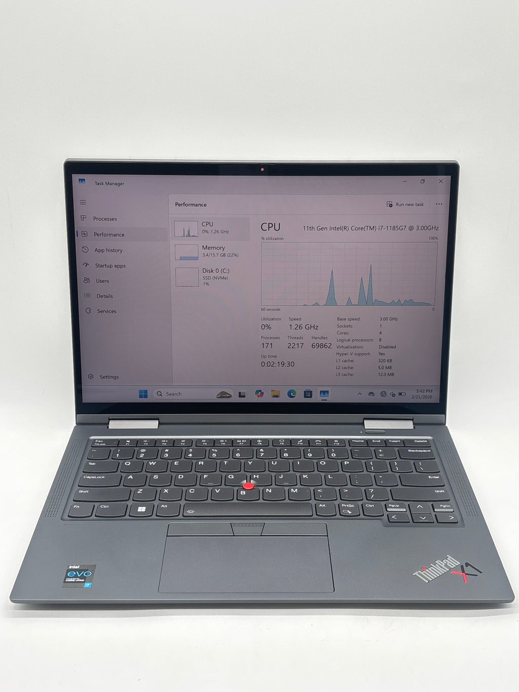 Lenovo ThinkPad X1 Yoga Gen 6 14 i7-1185G7 16GB RAM 512GB SSD - For Parts (Read DESC)