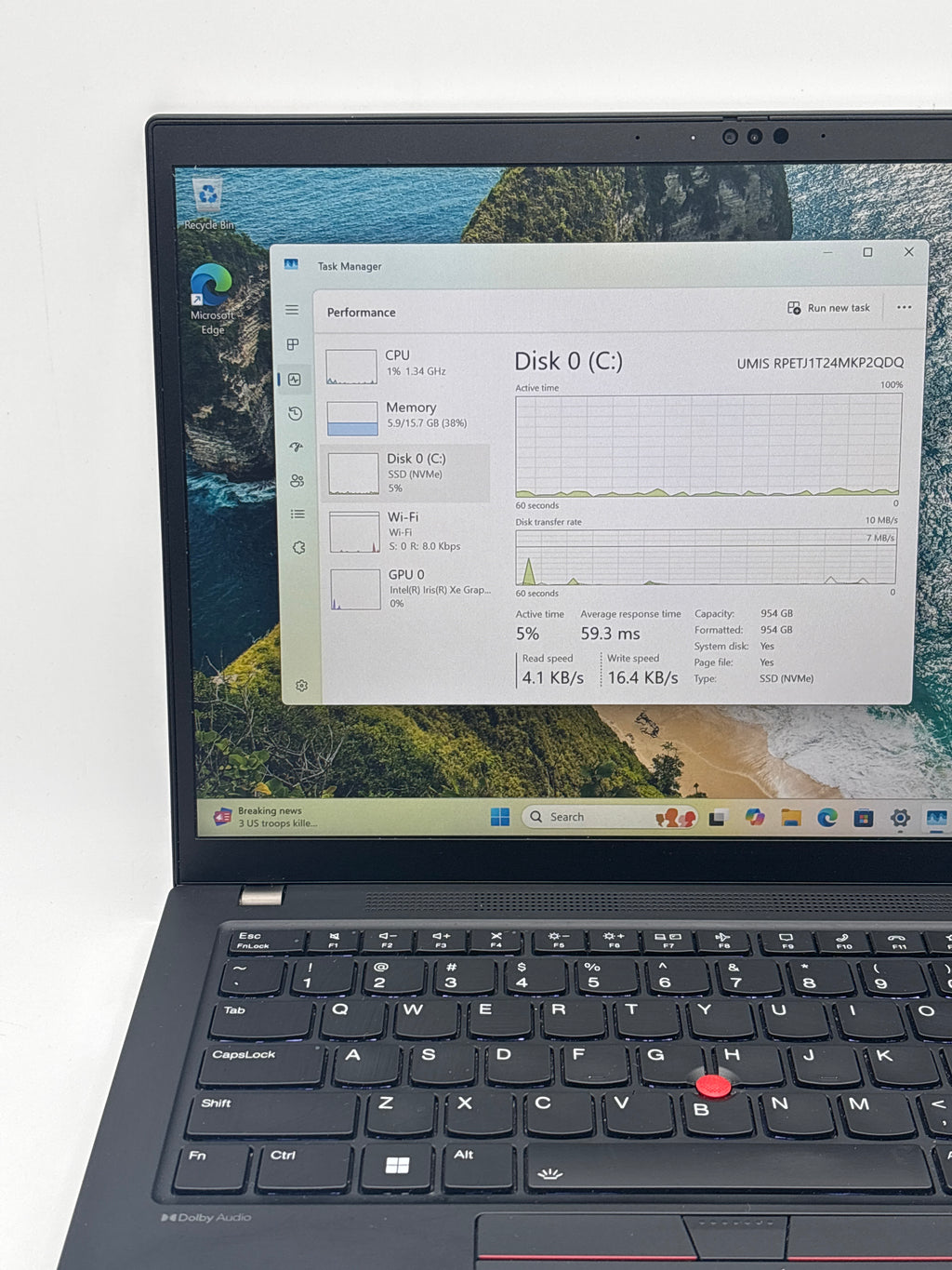 Lenovo ThinkPad T14s Gen 4 Touch i7-1355U 16 GB RAM 1TB SSD