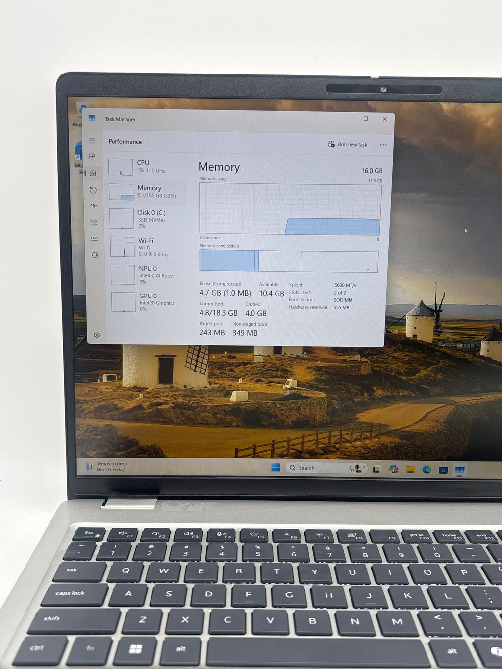 Dell Pro 16 PB16250 Plus Ultra 5 235U 16GB RAM 256GB SSD - Silver Used