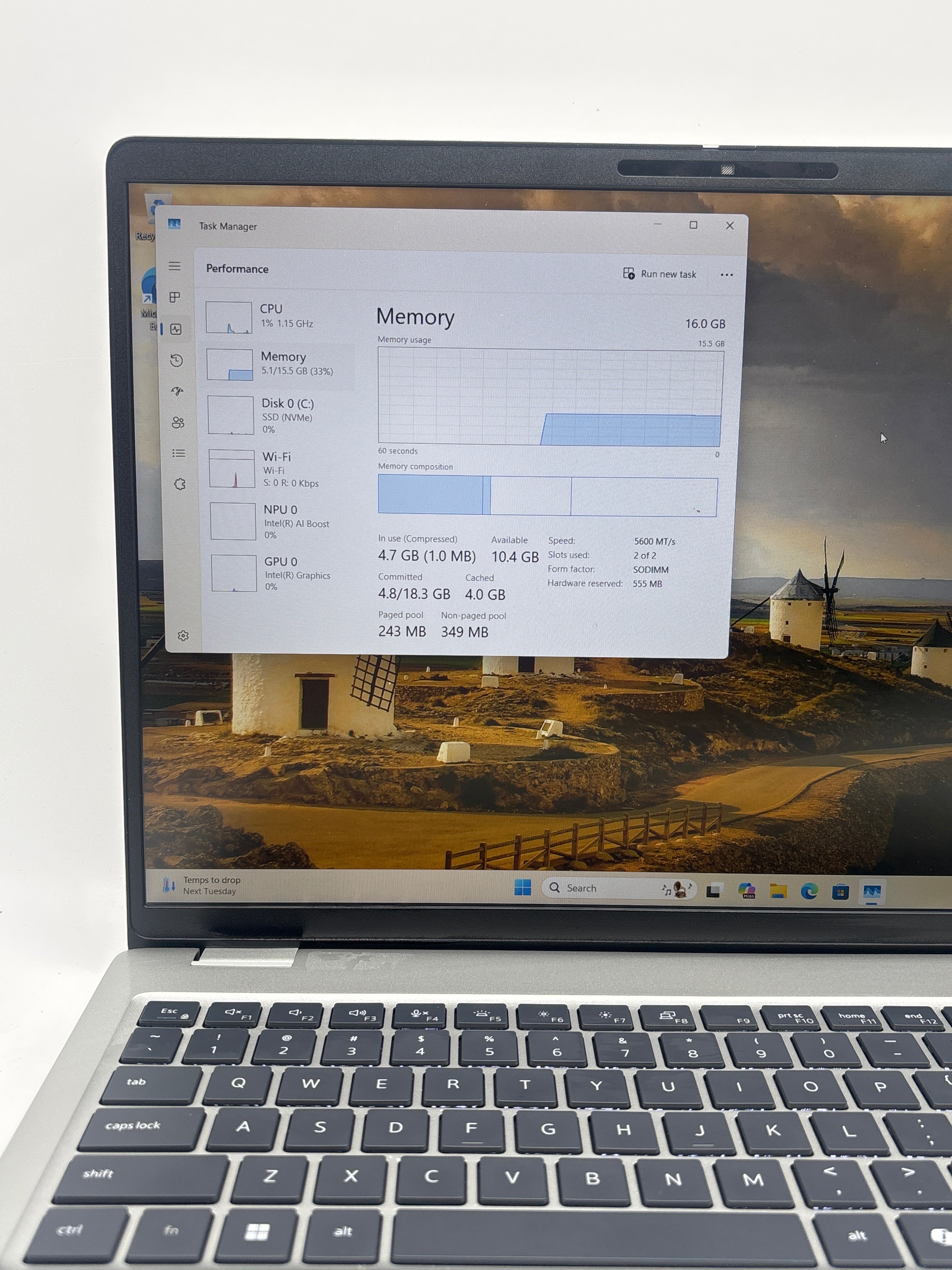 Dell Pro 16 PB16250 Plus Ultra 5 235U 16GB RAM 256GB SSD - Silver Used