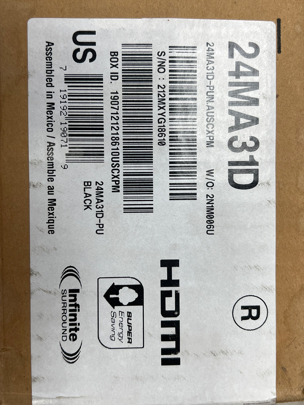 LG 24MA31D 24 Inch 720p HD Ready LED LCD TV Monitor - New