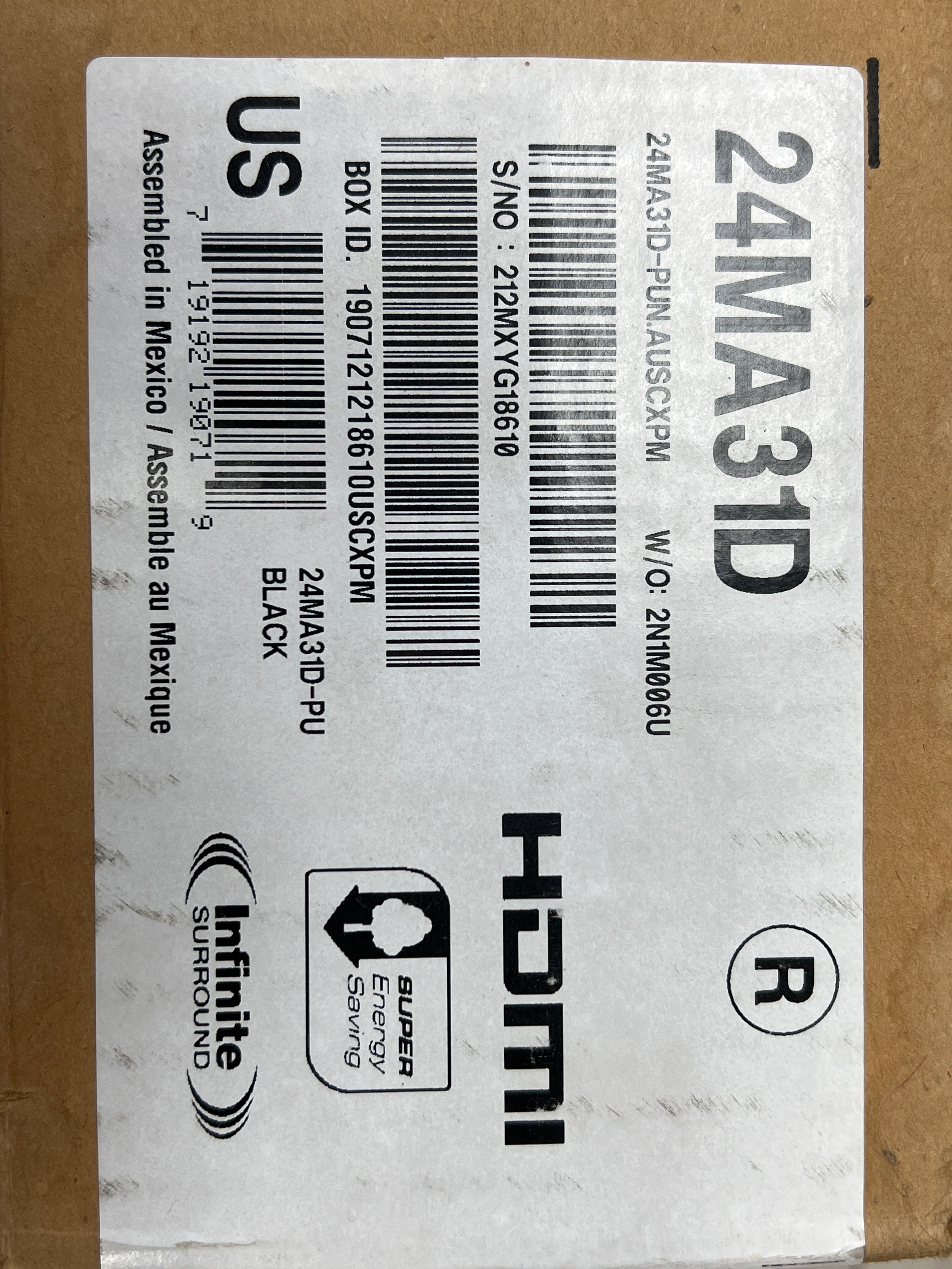 LG 24MA31D 24 Inch 720p HD Ready LED LCD TV Monitor - New