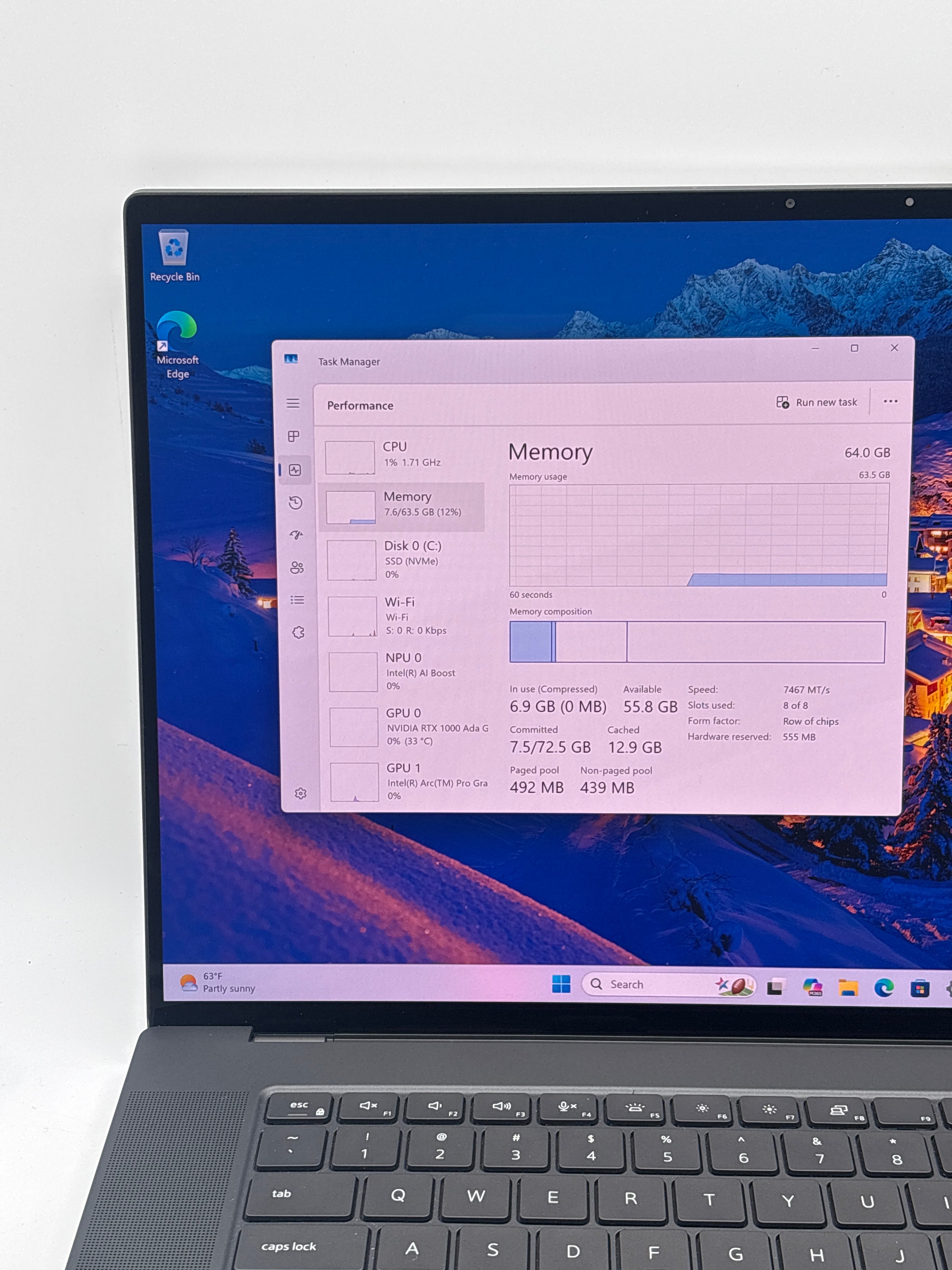 Dell Precision 5690 Ultra 7 165H 64GB RAM 512GB SSD RTX 1000 Ada - Warranty (April 2028)