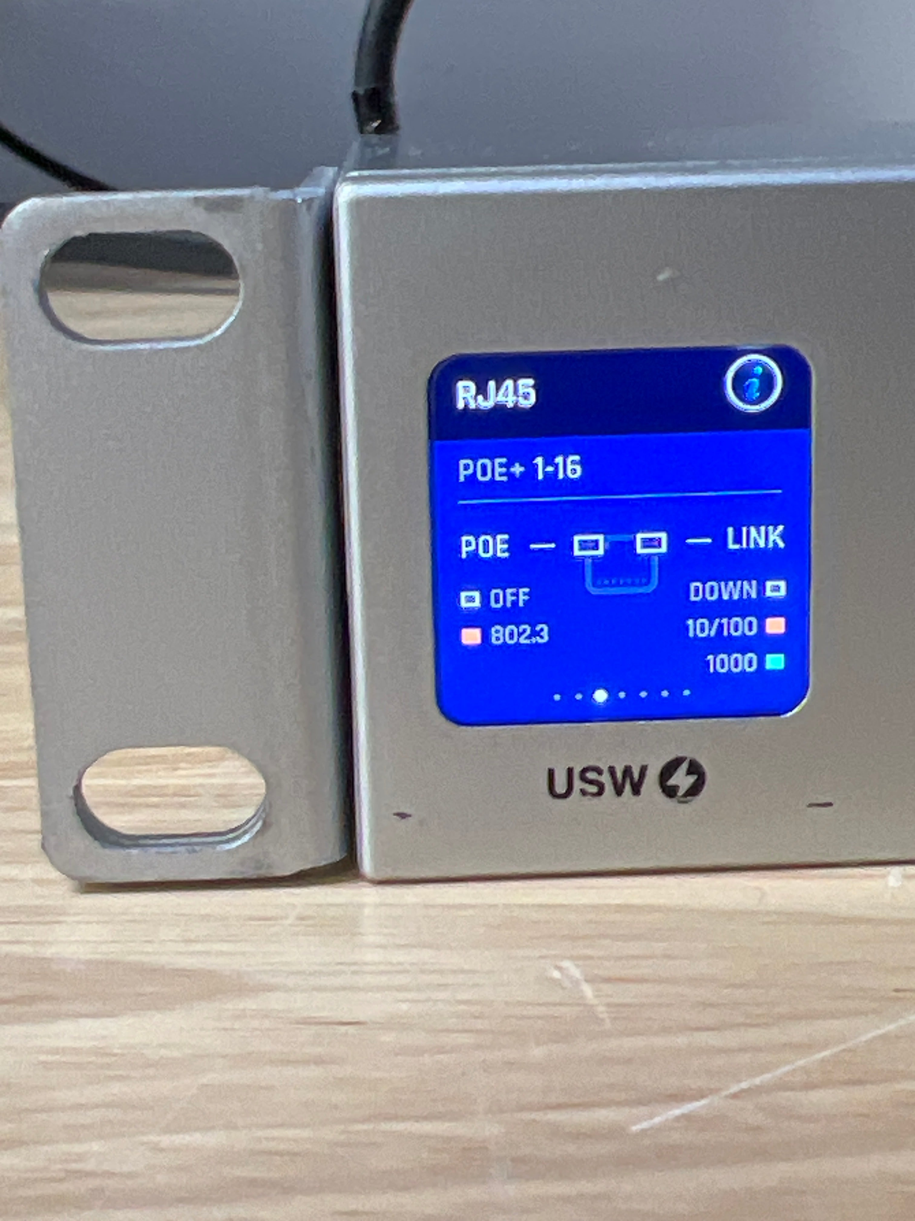 Ubiquiti UniFi USW-24-PoE Network Switch 24 Ports Managed Ethernet Silver Used