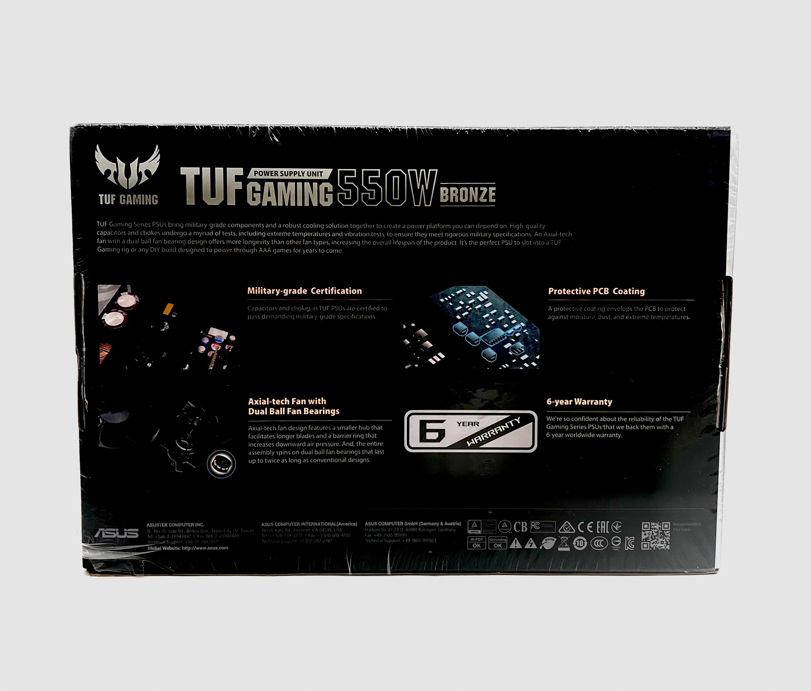 Asus TUF GAMING PSU 550W Bronze Power Supply - New In Box