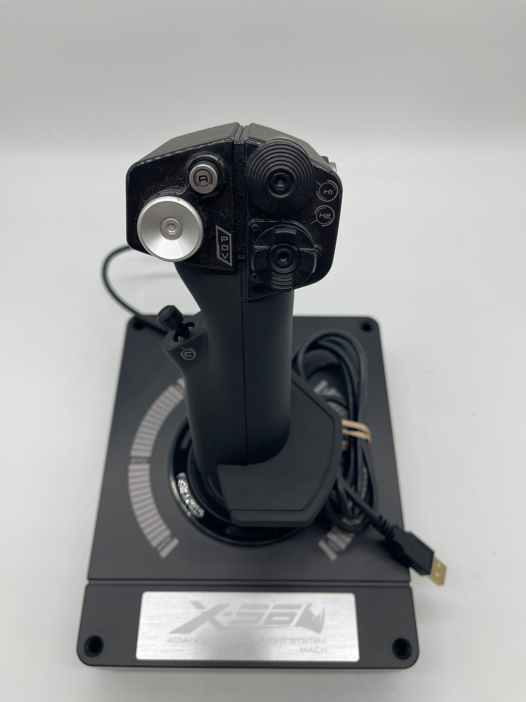 Logitech X56 Flight Simulator Flight Stick and Throttle Controller Black Used