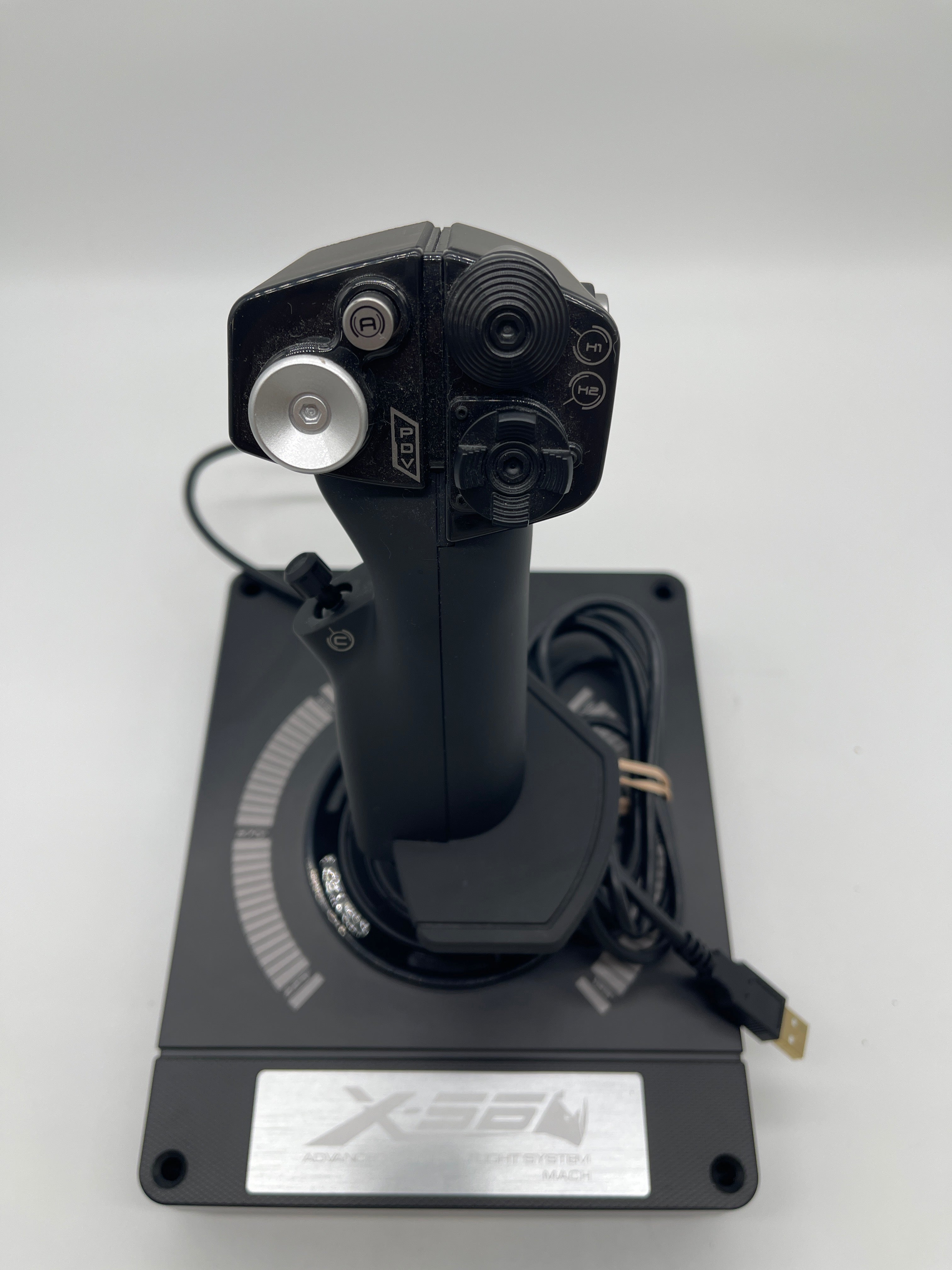 Logitech X56 Flight Simulator Flight Stick and Throttle Controller Black Used