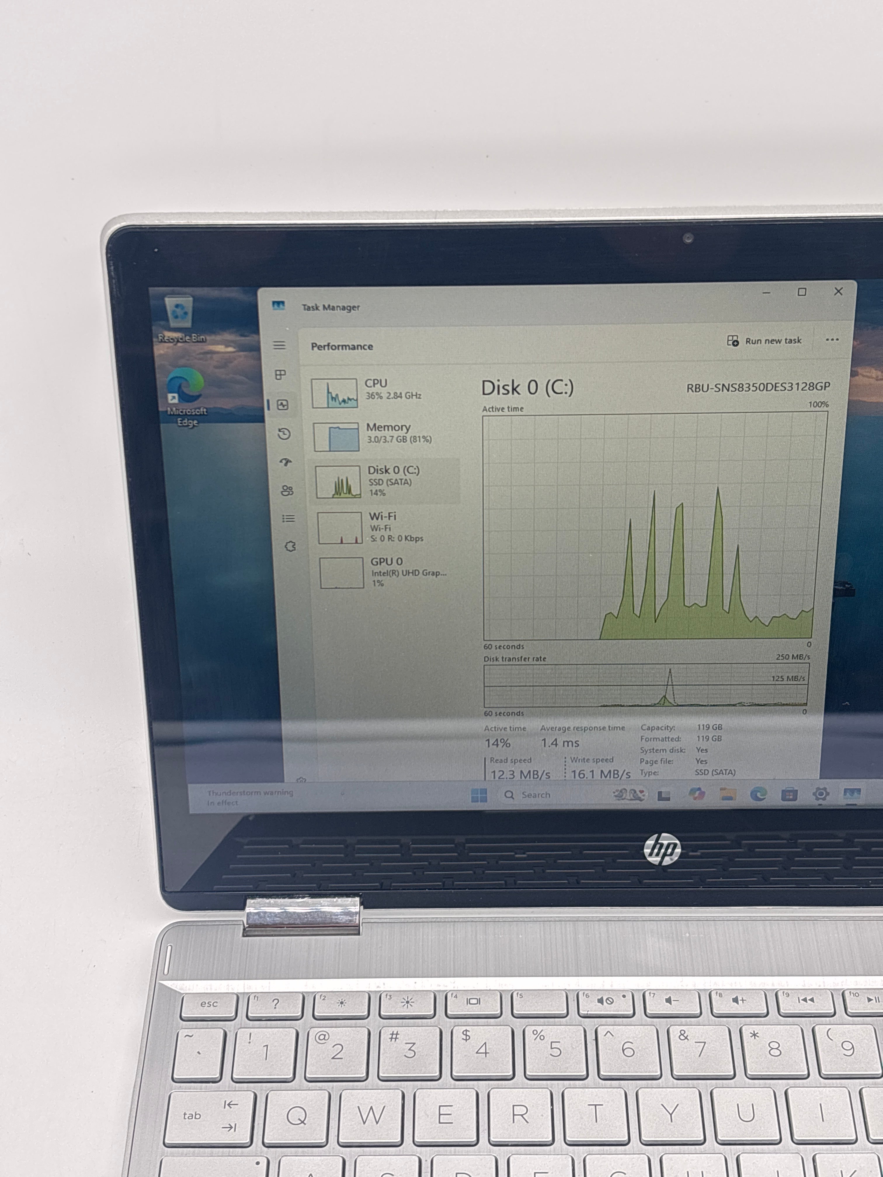HP Pavillion x360 m Convertible 11m-ap0xxx Pentium Silver N5030 4GB 128GB