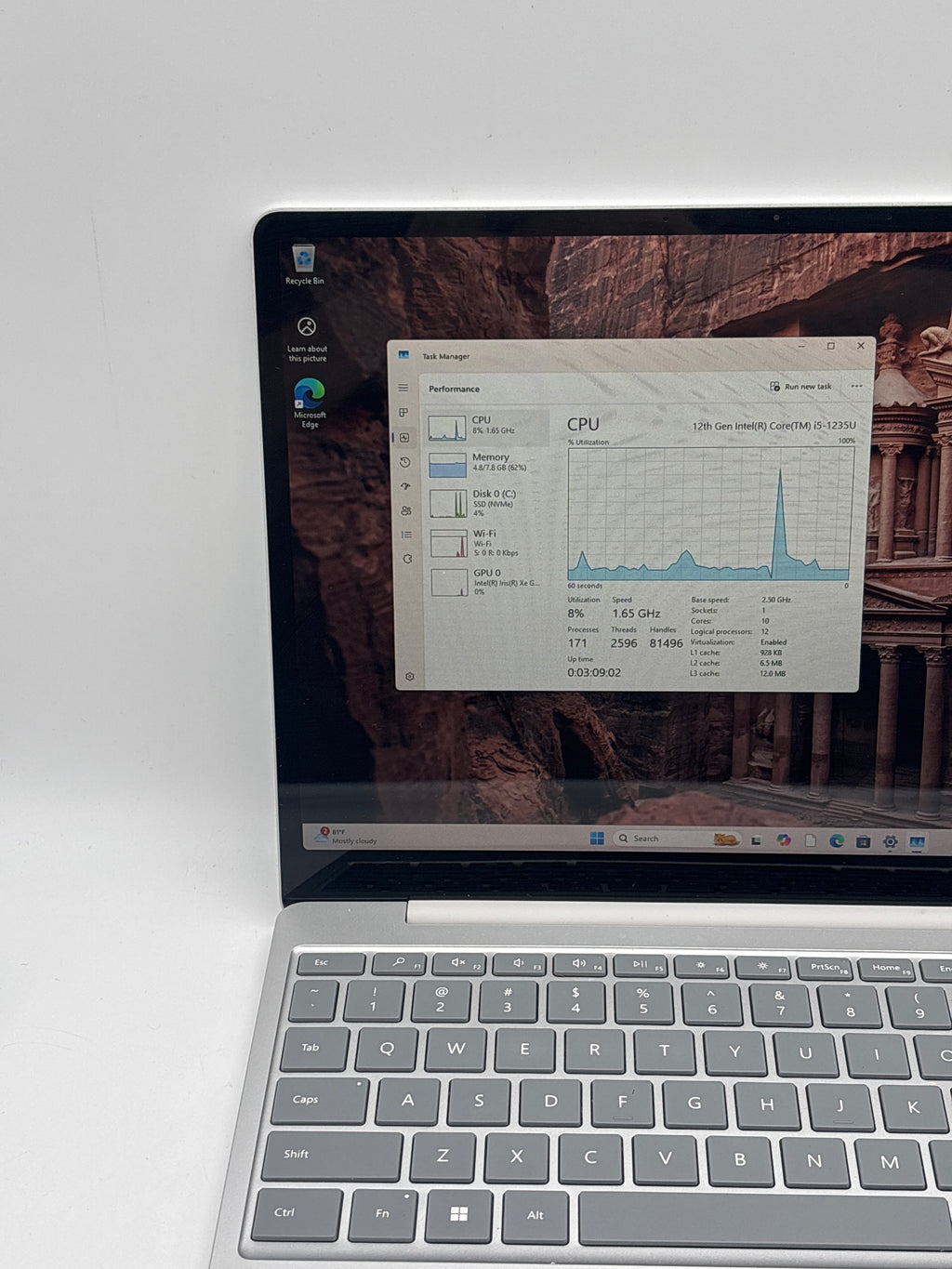 Microsoft Surface Laptop Go 3 2013 i5-1235U 8GB RAM 256GB SSD