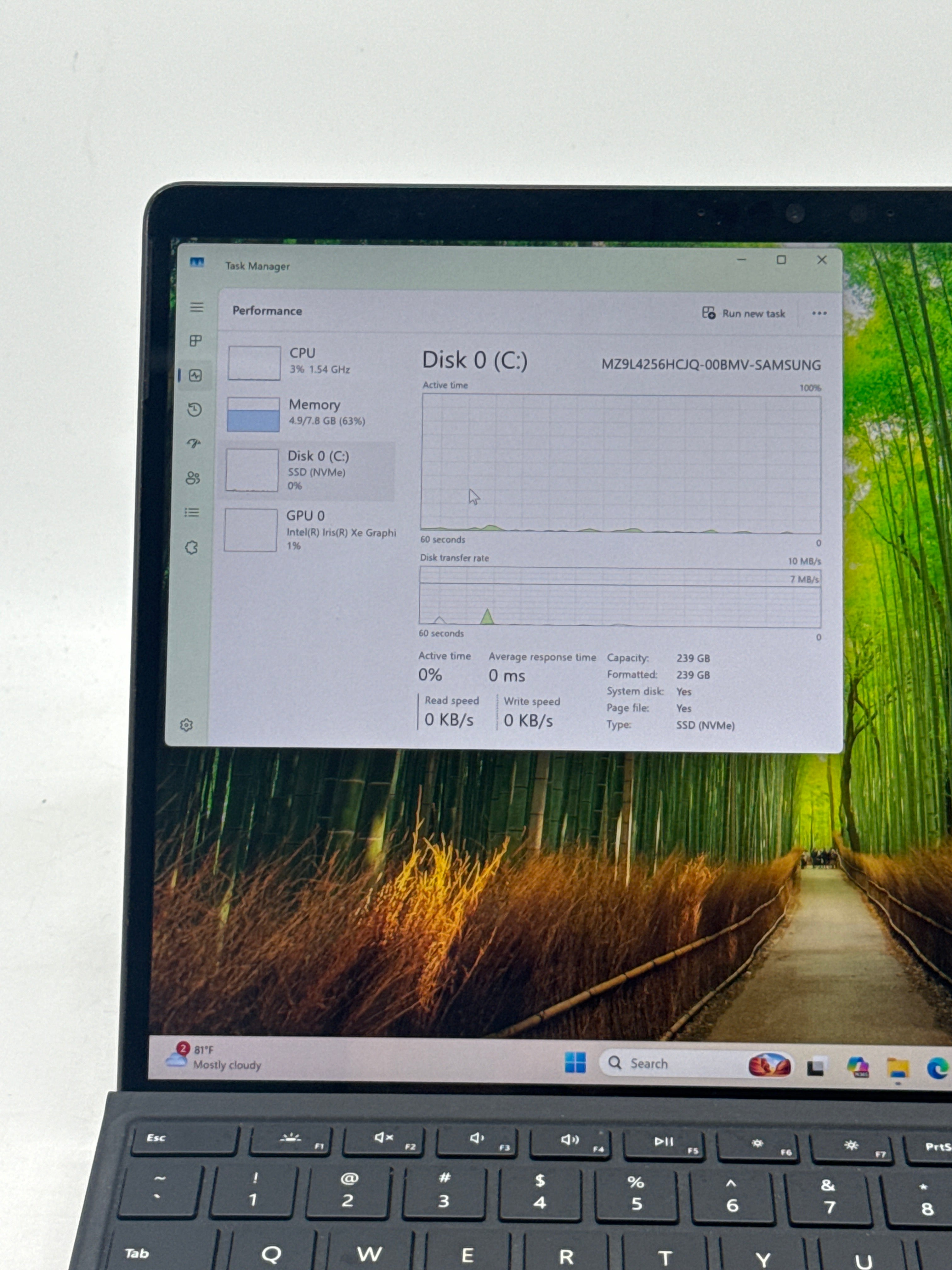 Microsoft Surface Pro 9 13" i5-1245U 8GB 256GB SSD Remotely Managed - For Parts