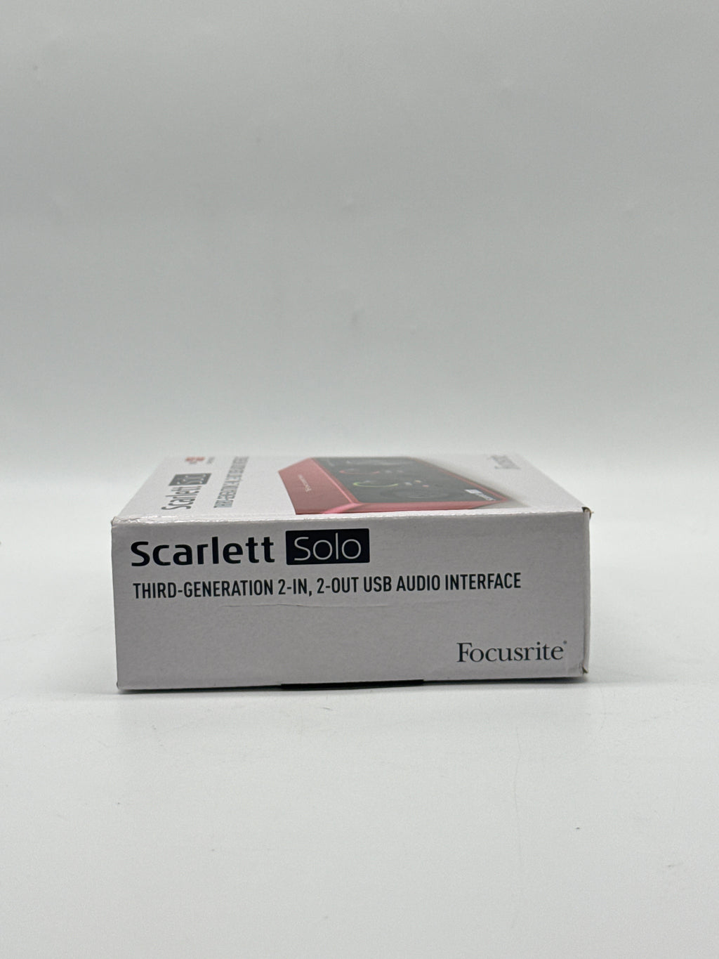 Focusrite Scarlett Solo 3rd Gen USB Audio Interface 24-Bit 192kHz Red - New