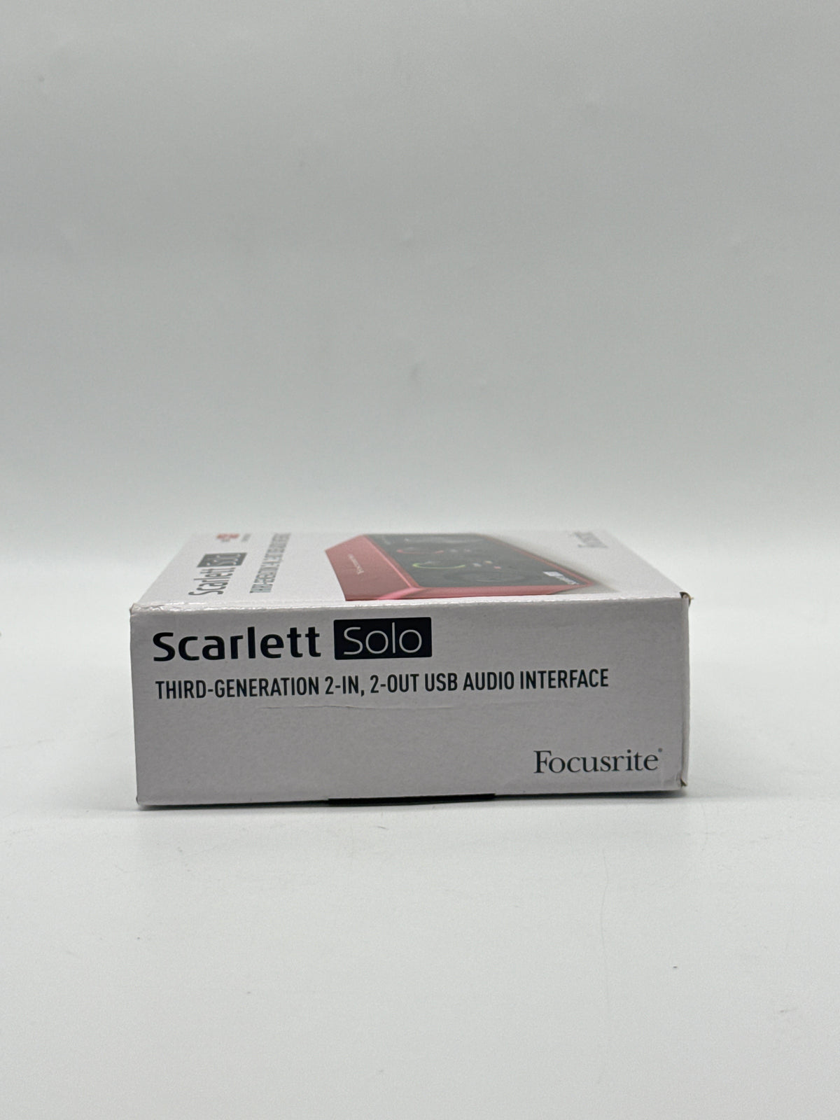Focusrite Scarlett Solo 3rd Gen USB Audio Interface 24-Bit 192kHz Red - New