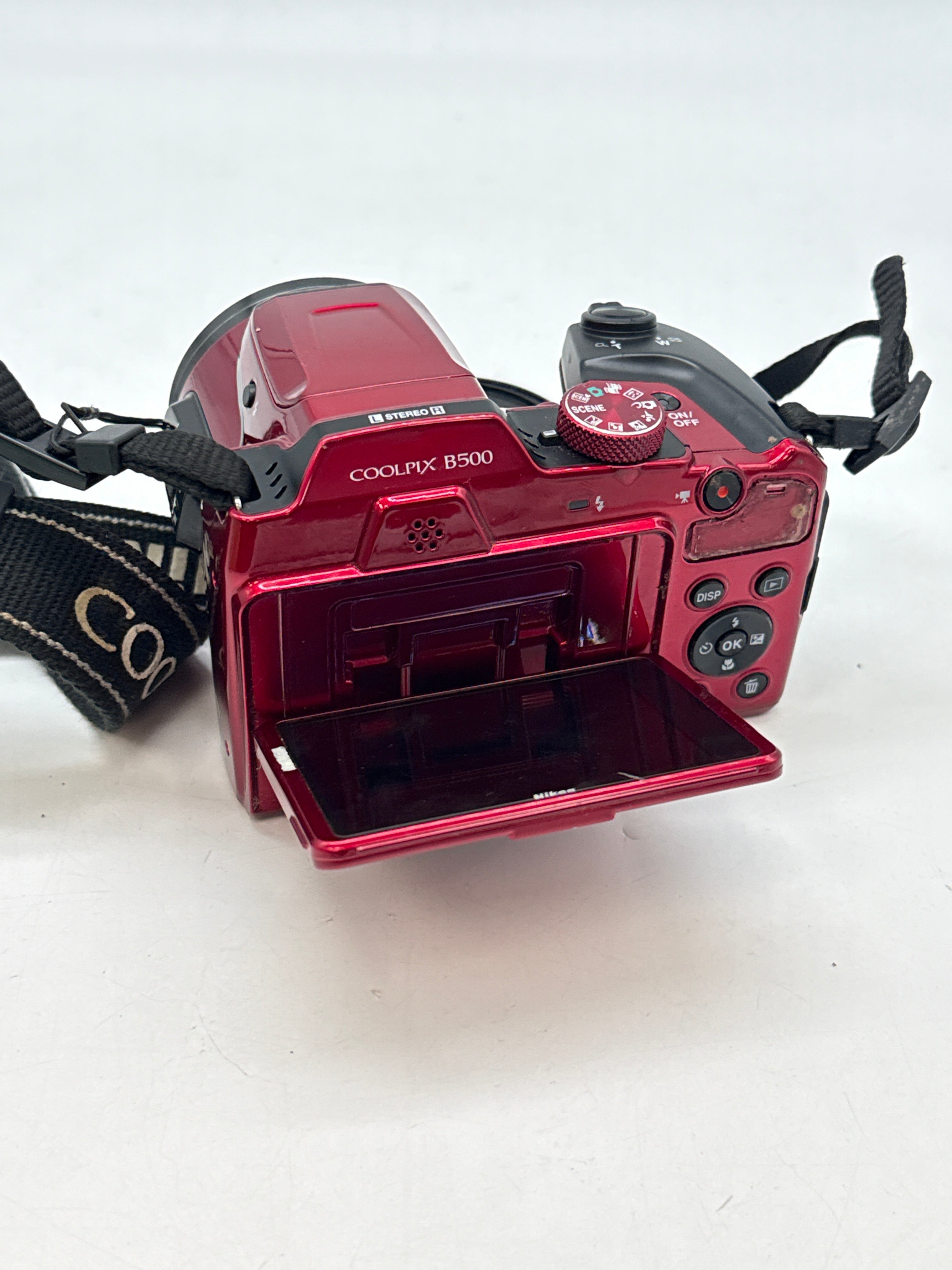 Nikon Coolpix B500 16MP 40x Zoom Digital Camera Red - For Parts Read