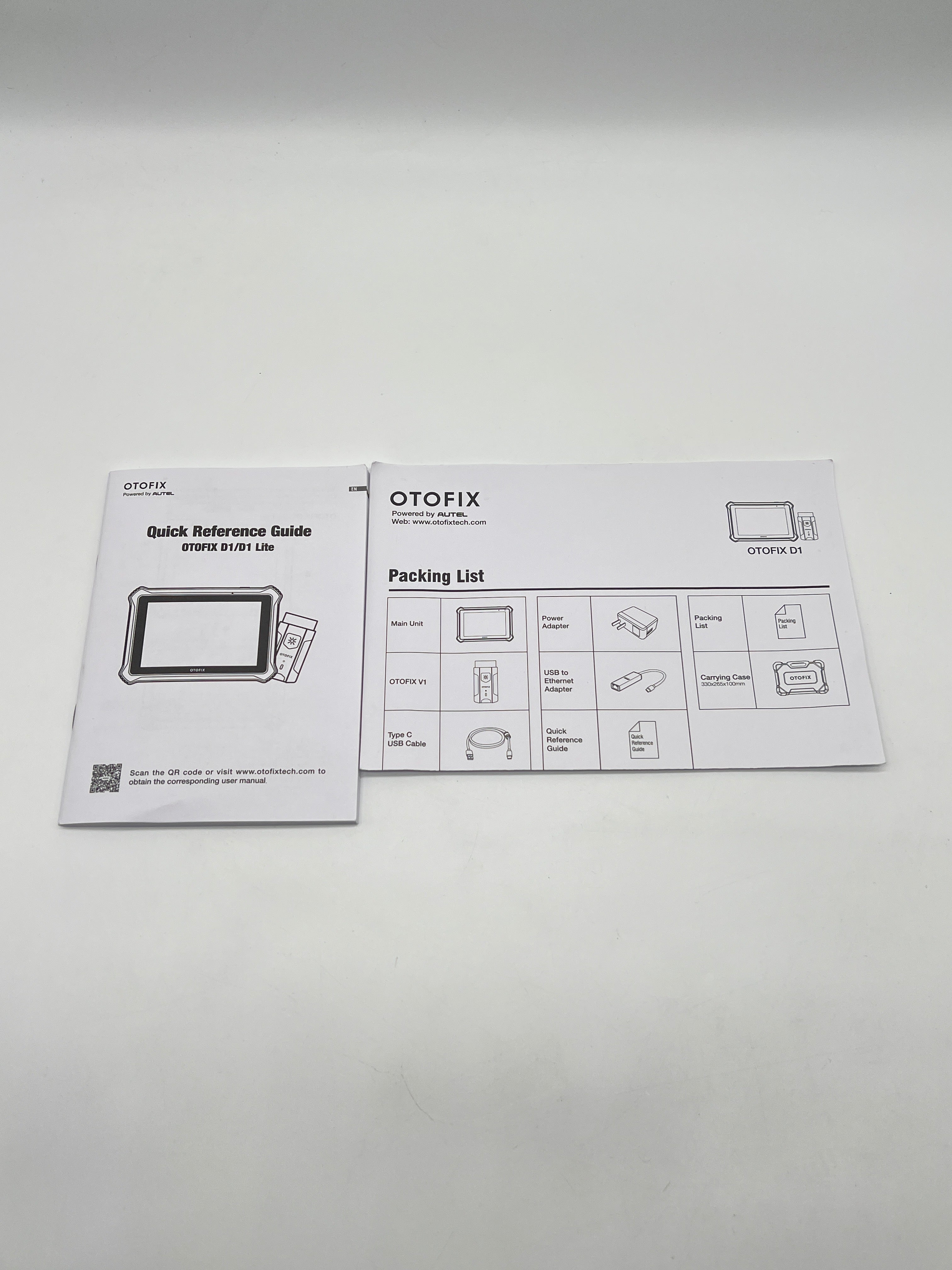 Otofix D1 Black Code Reader Scanner 7" LCD Touchscreen-For Parts with Carrying Case