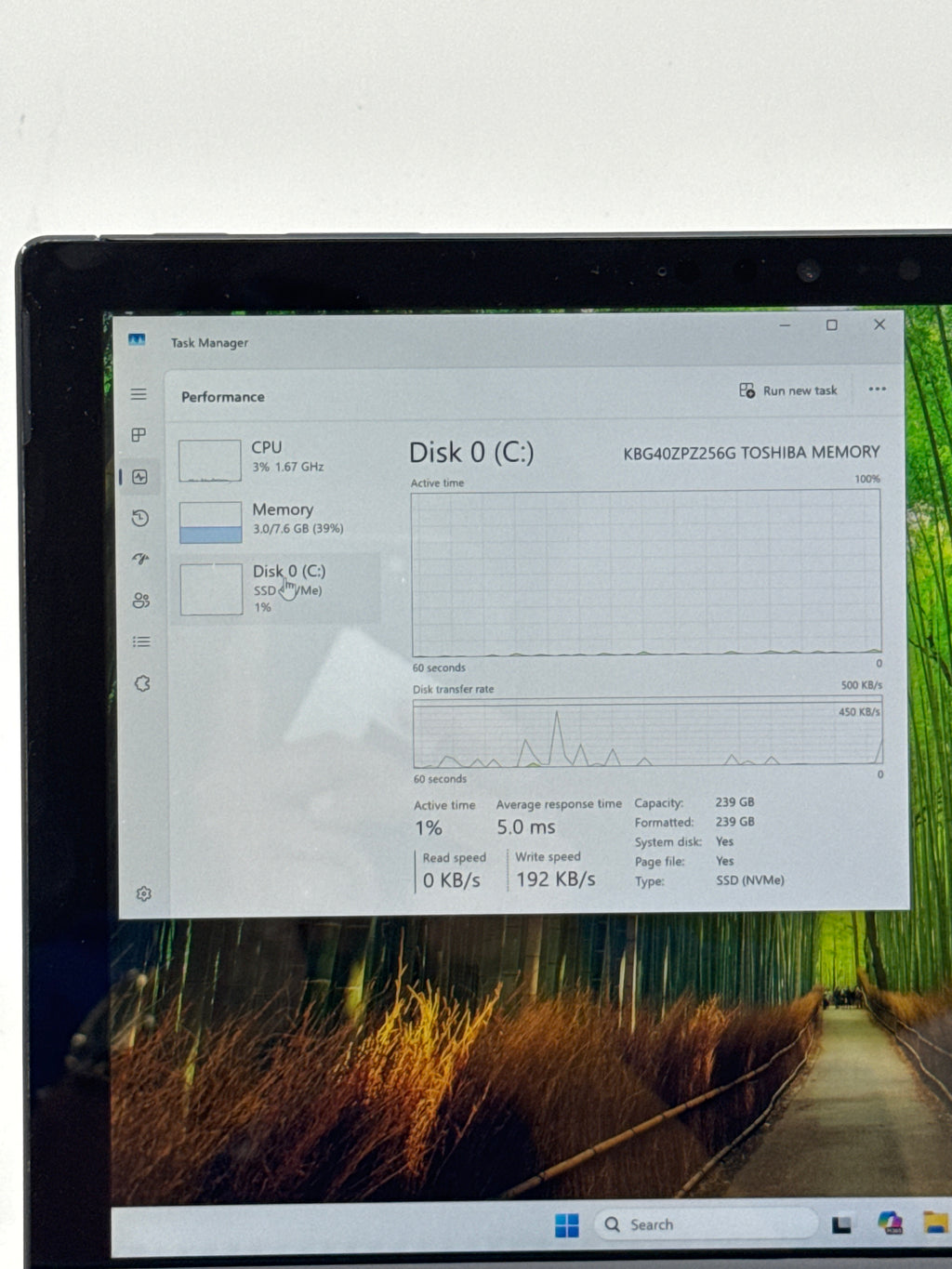 Microsoft Surface Pro 7 1866 i5-1035G4 8GB RAM 256GB SSD