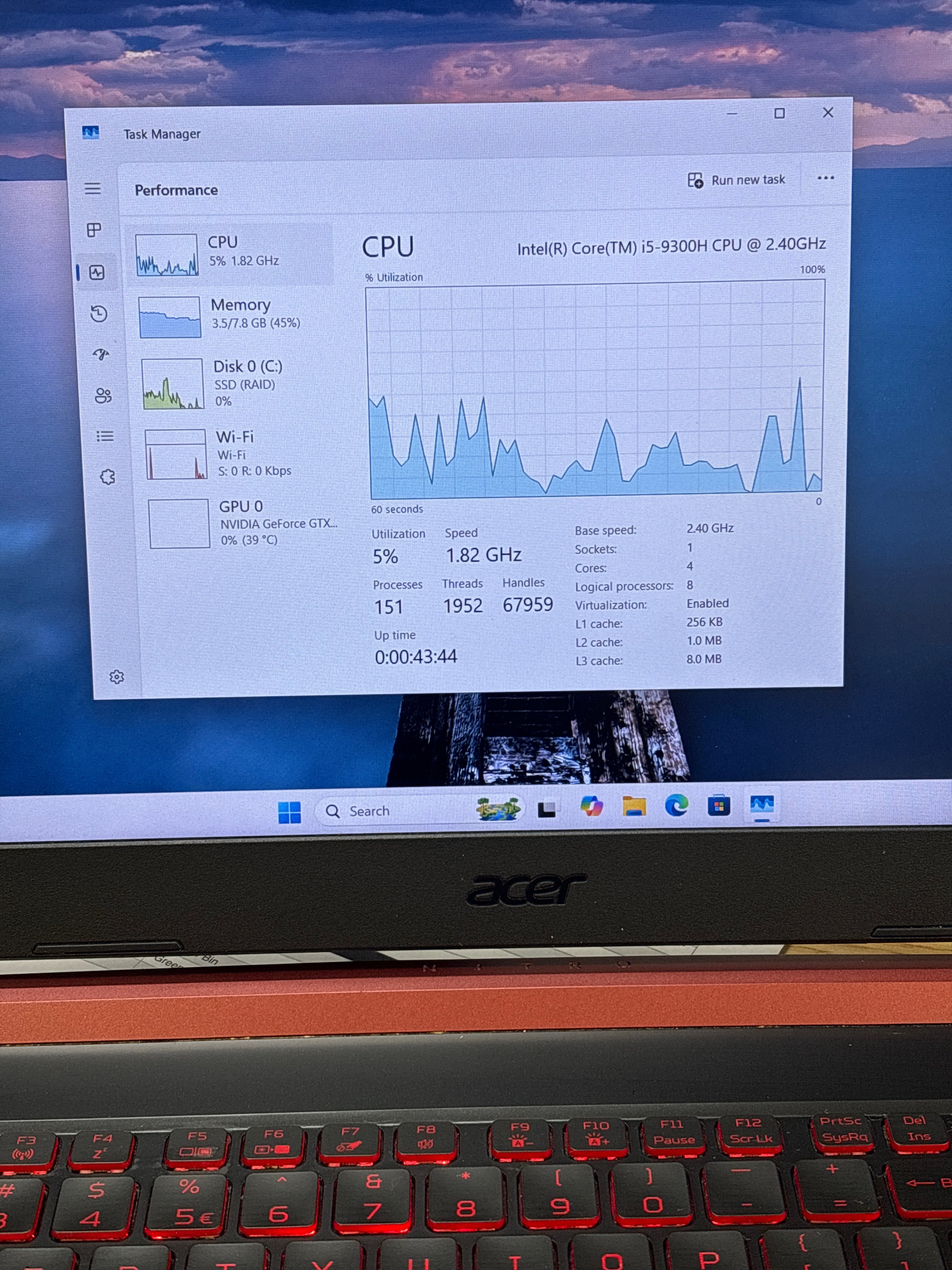 Acer Acer Nitro 5 N18C3 i5-9300H 8GB RAM 512GB SSD GTX 1650 - Bad Battery