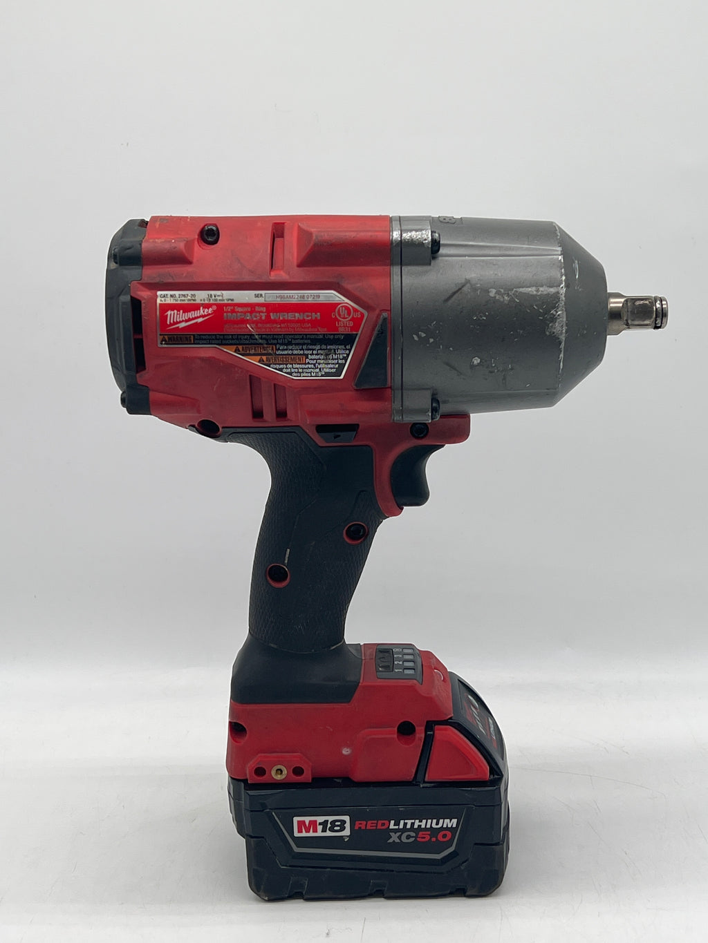 Milwaukee M18 FUEL 2767-20 Impact Wrench W/ XC5.0 Battery & Charger