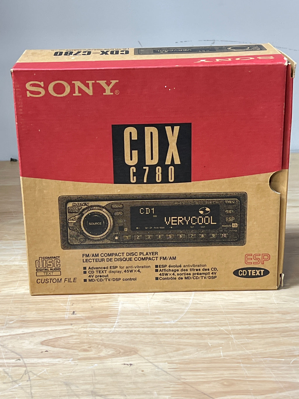 Sony CDX-C780 Compact Disk Player  - Used with Box