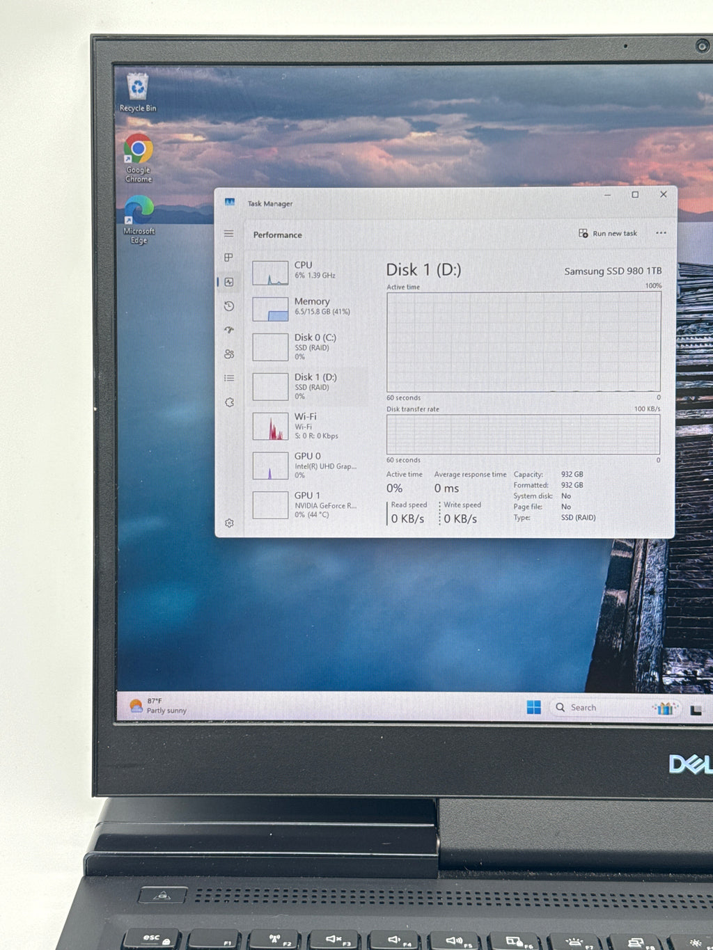 Dell G7 17 17" Core i5-10750H 16GB RAM 512GB+1TB SSD RTX 2070 - Used