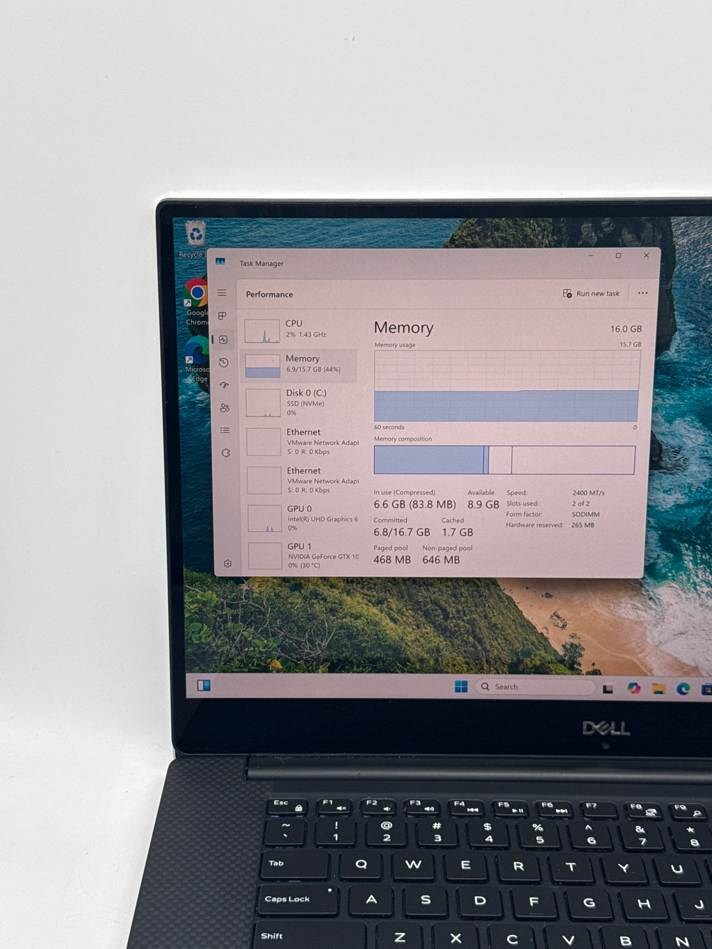 Dell XPS 15 9570 Touch i5-8300H 16GB RAM 512GB SSD GTX 1050
