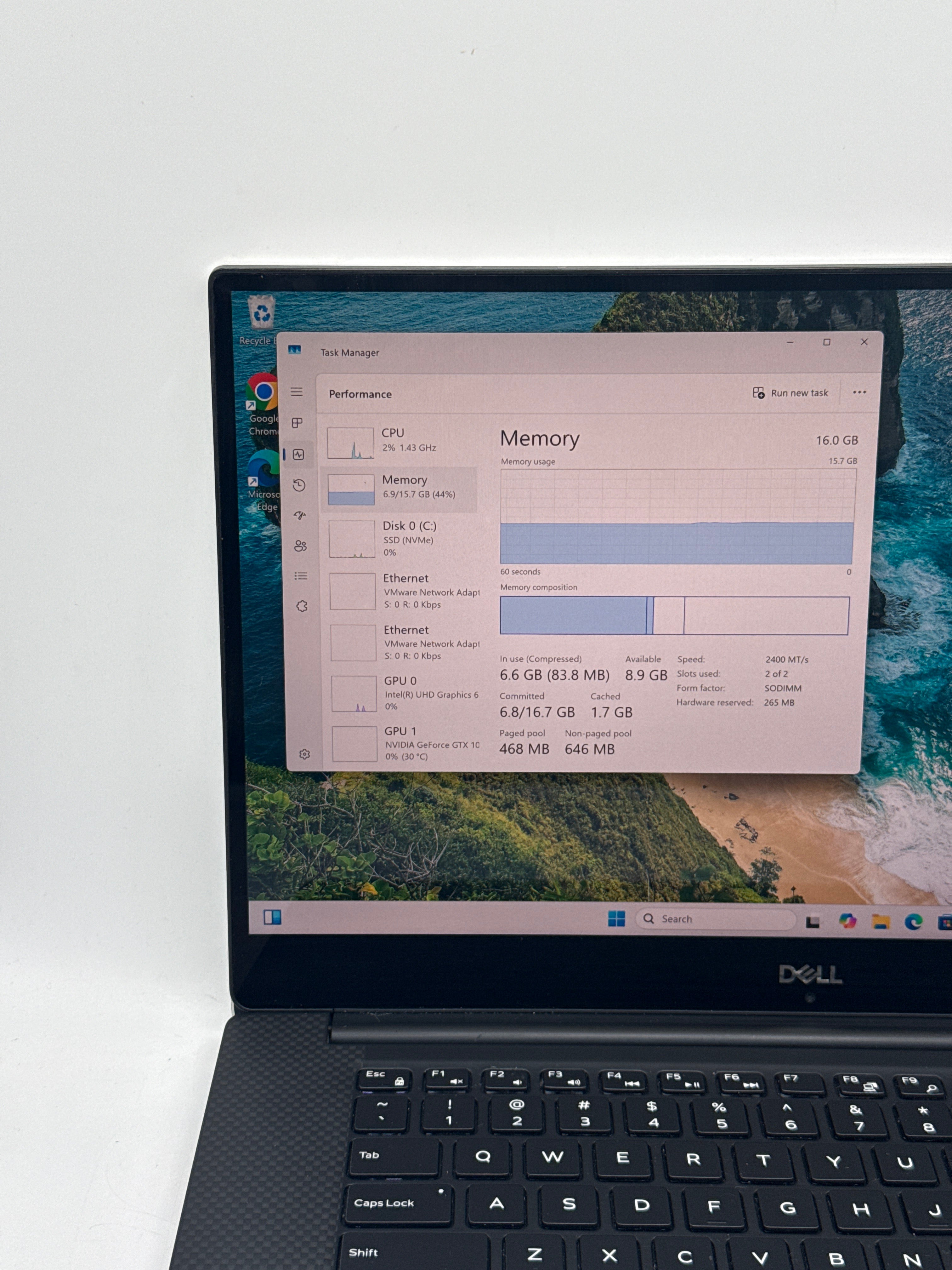 Dell XPS 15 9570 Touch i5-8300H 16GB RAM 512GB SSD GTX 1050