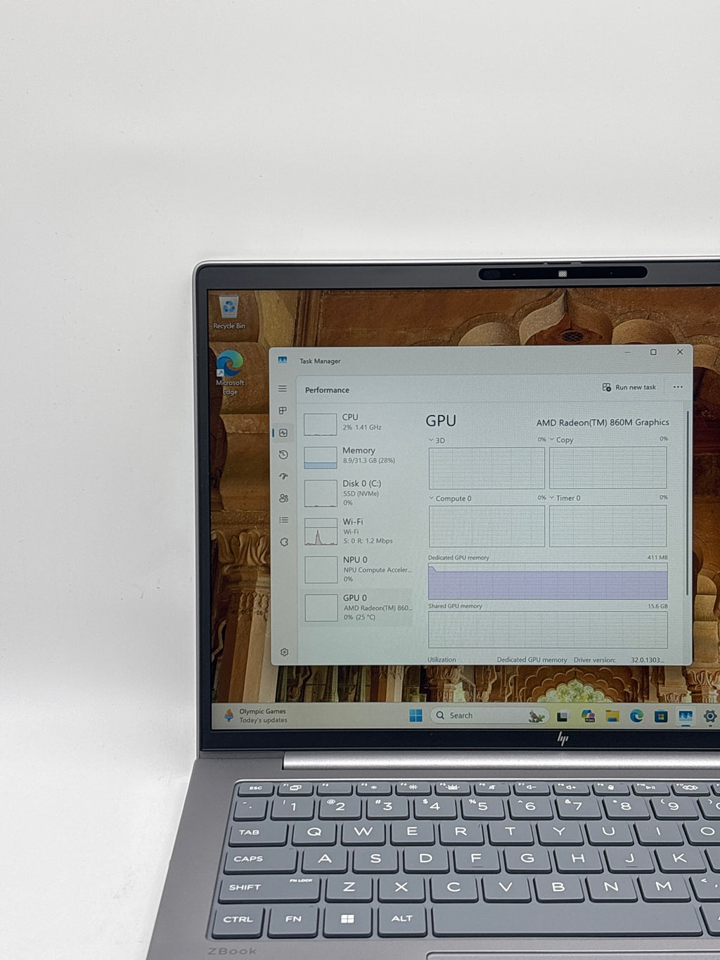 HP ZBook 8 G1AK 14 Ryzen AI 7 PRO 350 32GB RAM 256GB SSD