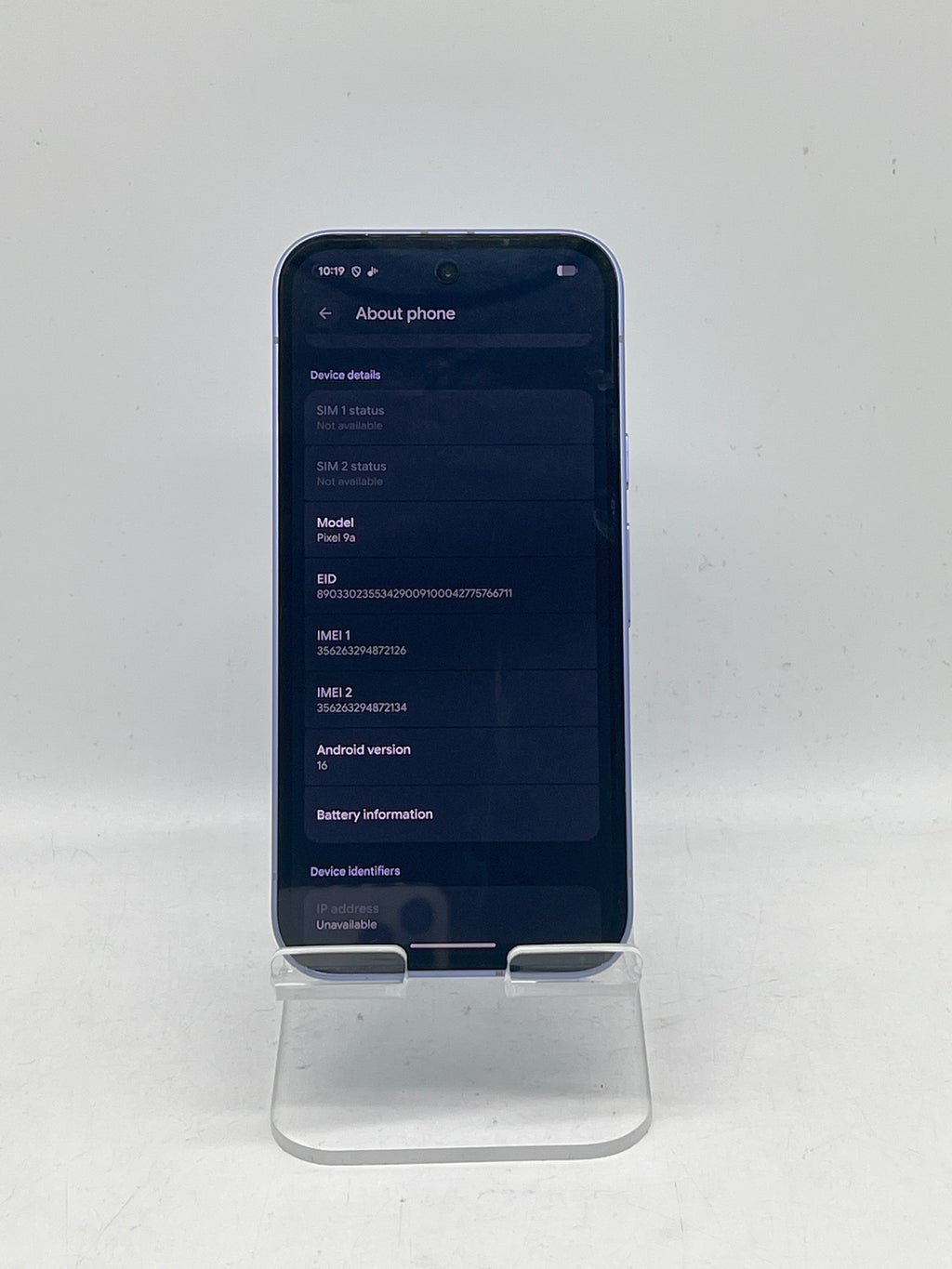 T-Mobile Google Pixel 9A 128GB GA09573-US Iris - Used