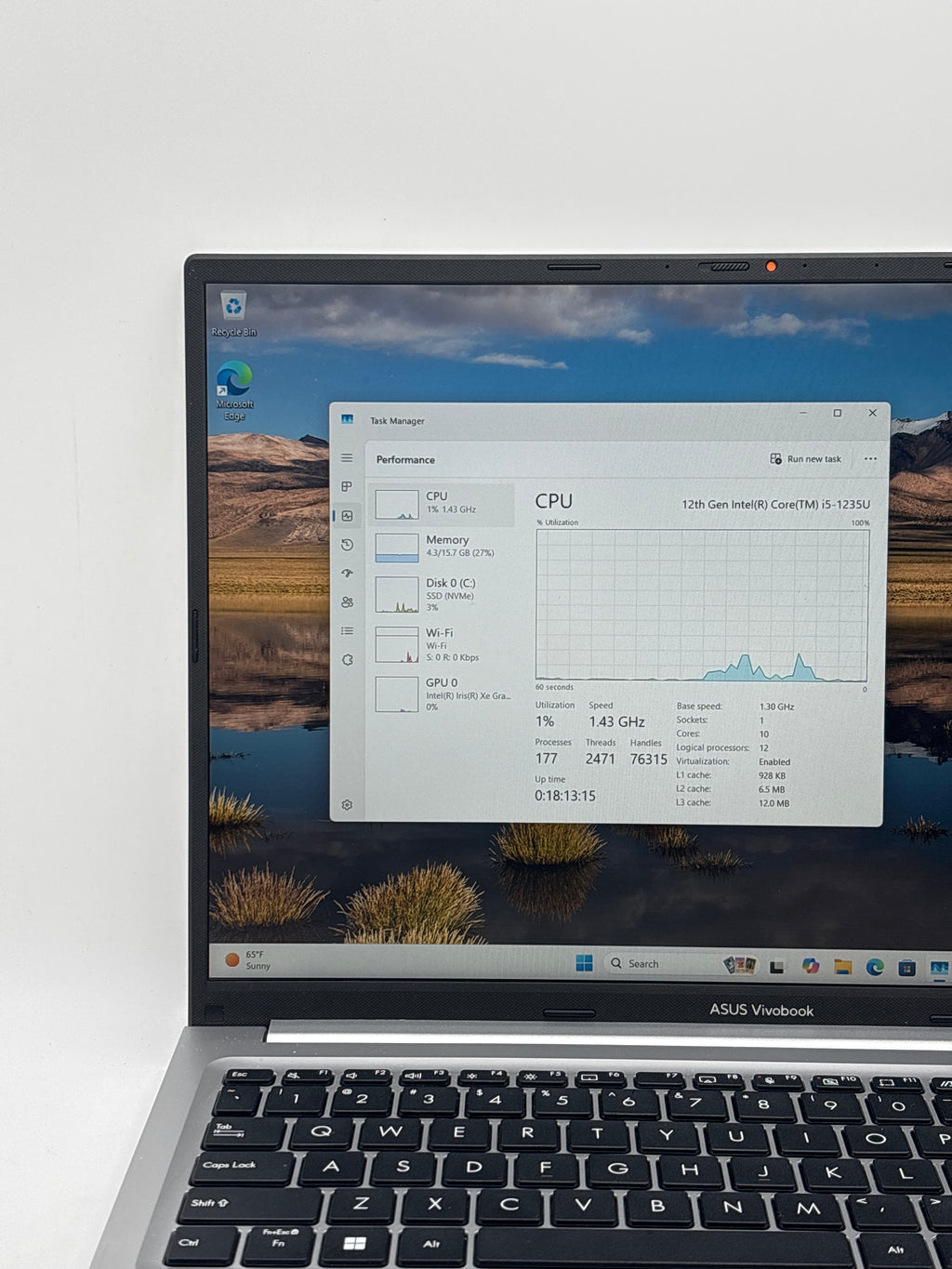 Asus VivoBook F1605Z i7-1255U 16GB RAM 512GB SSD