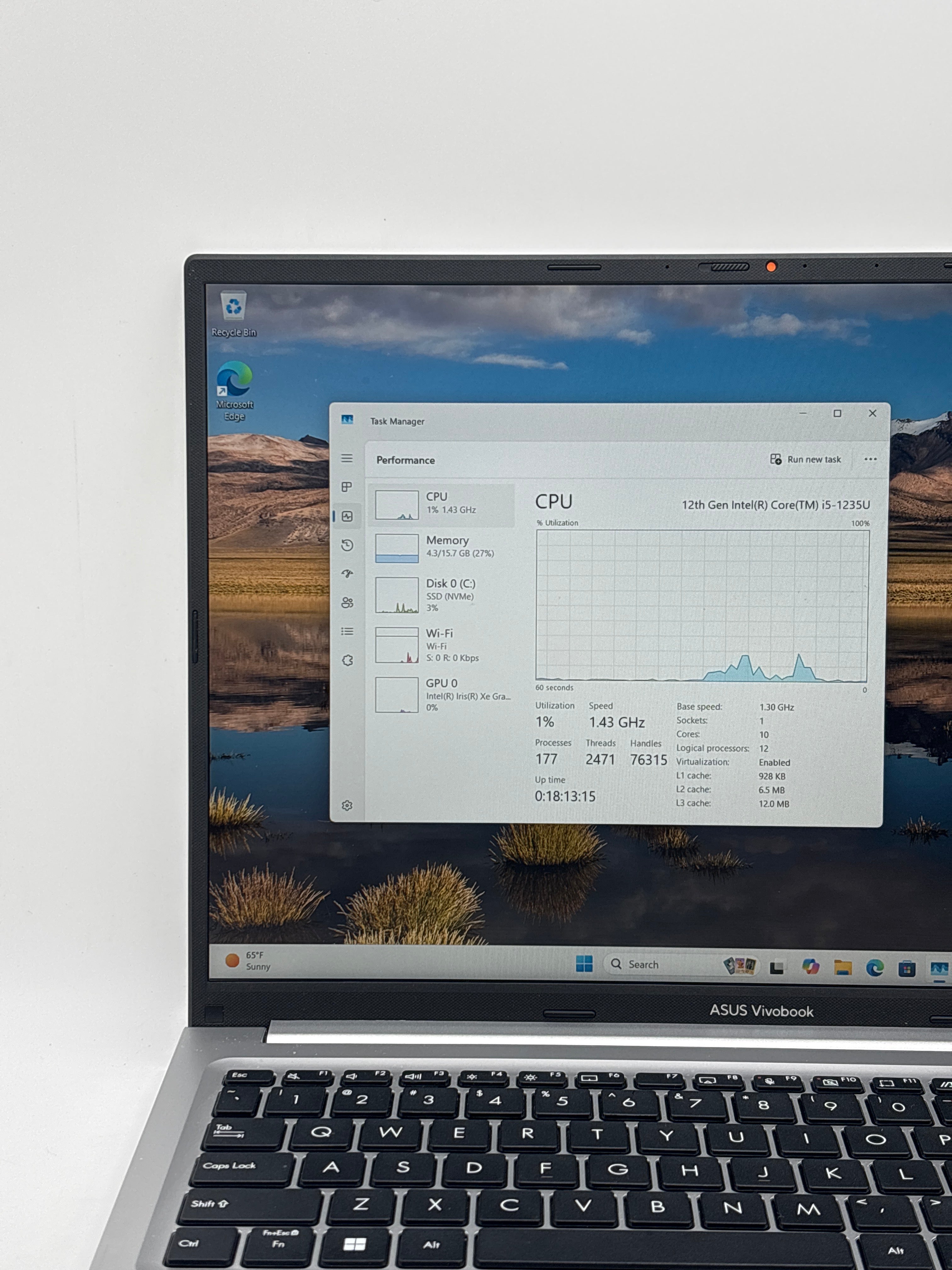 Asus VivoBook F1605Z i7-1255U 16GB RAM 512GB SSD