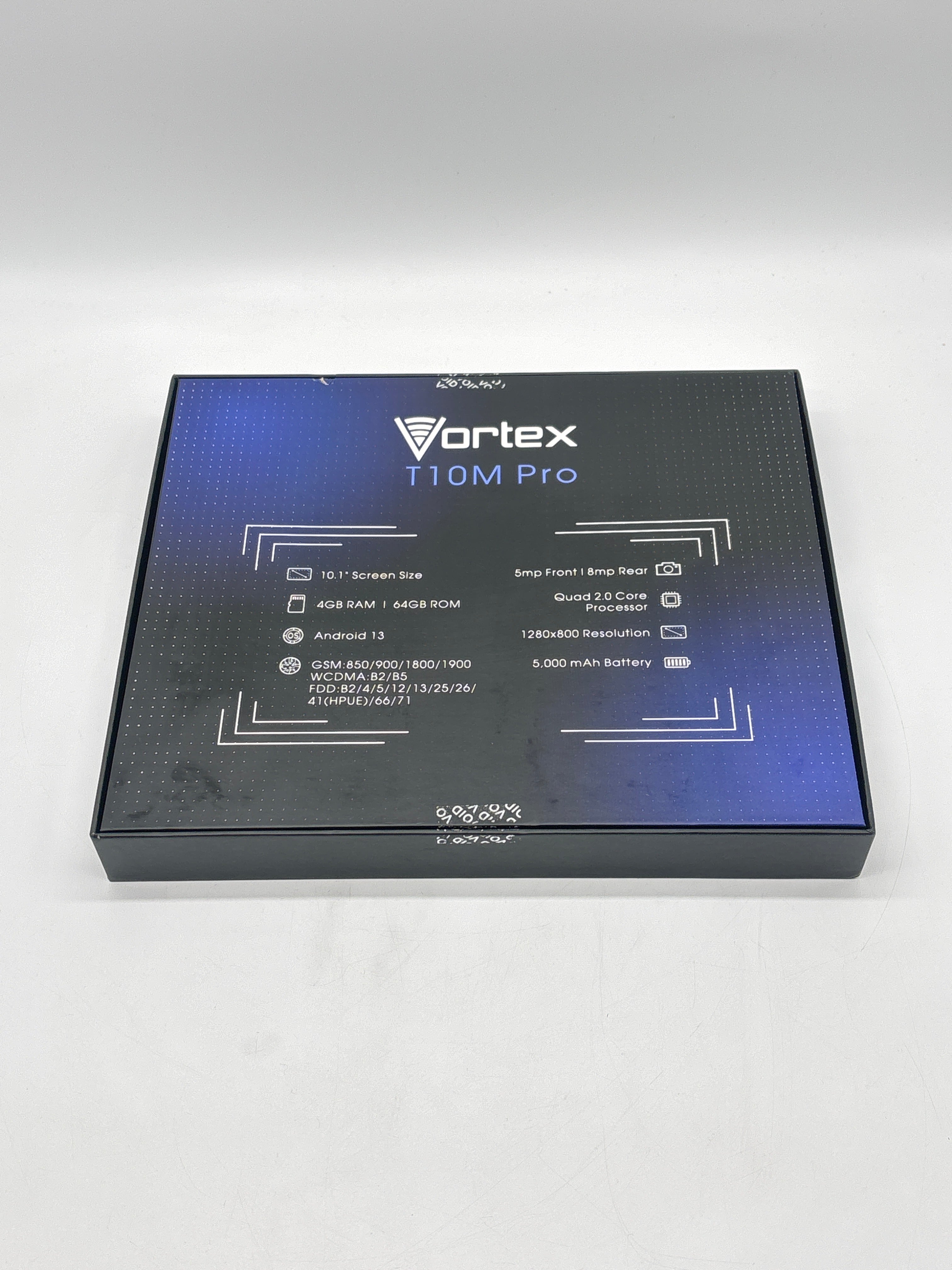 Vortex T10M Pro Tablet 64GB Android Wi-Fi + 4G Unlocked Blue New Open Box