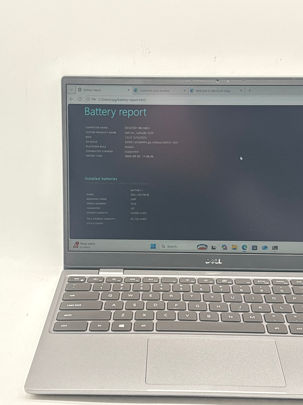 Dell Latitude 3320 13.3" Intel Core i5-1135G7 8GB RAM 256GB SSD Black - Used