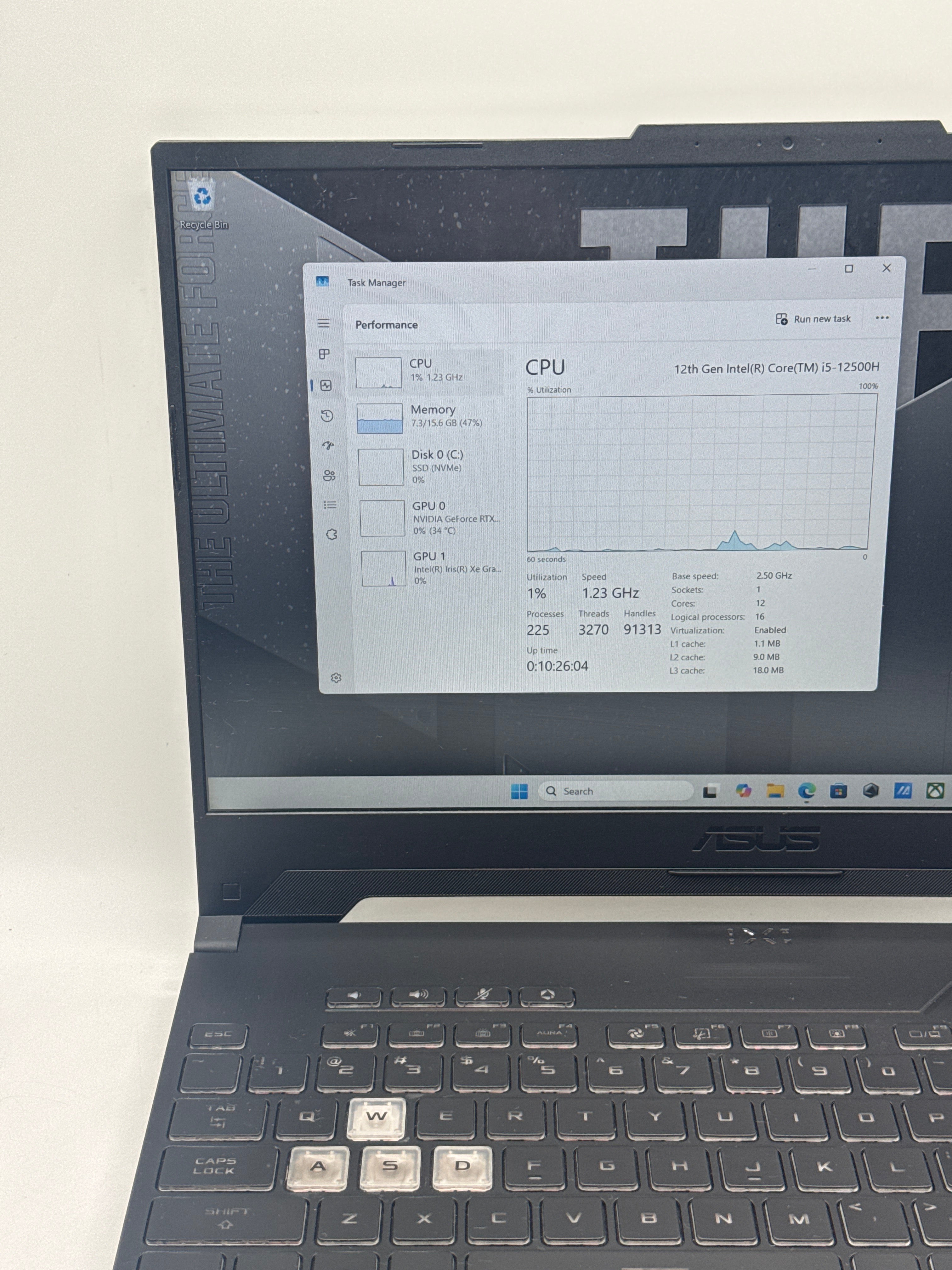 Asus TUF F15 FX507Z 15.6" i5-12500H 16GB RAM 512GB SSD GeForce RTX 3050
