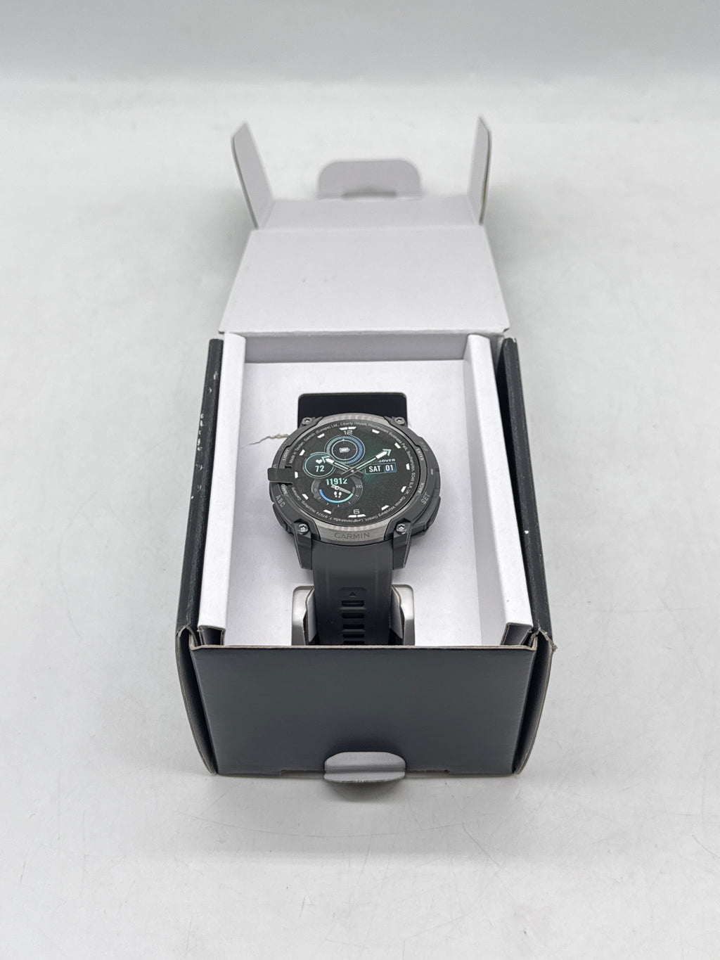 Garmin Instinct Crossover AMOLED Tactical GPS Smartwatch 47mm Black - Open Box