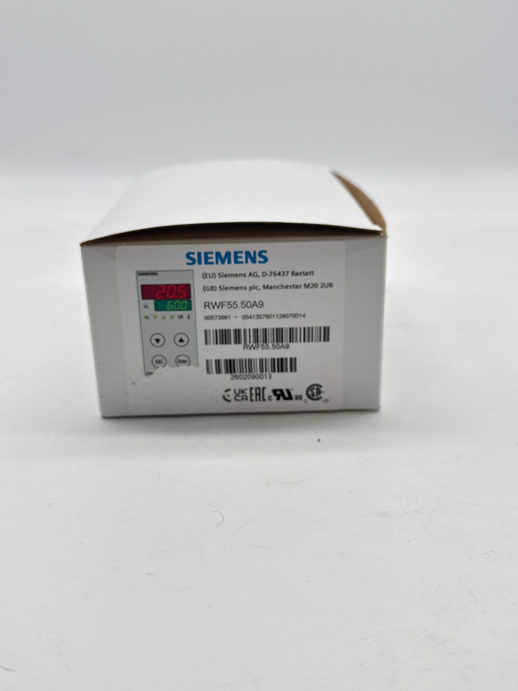 Siemens RWF55.50A9 Thermostat White New